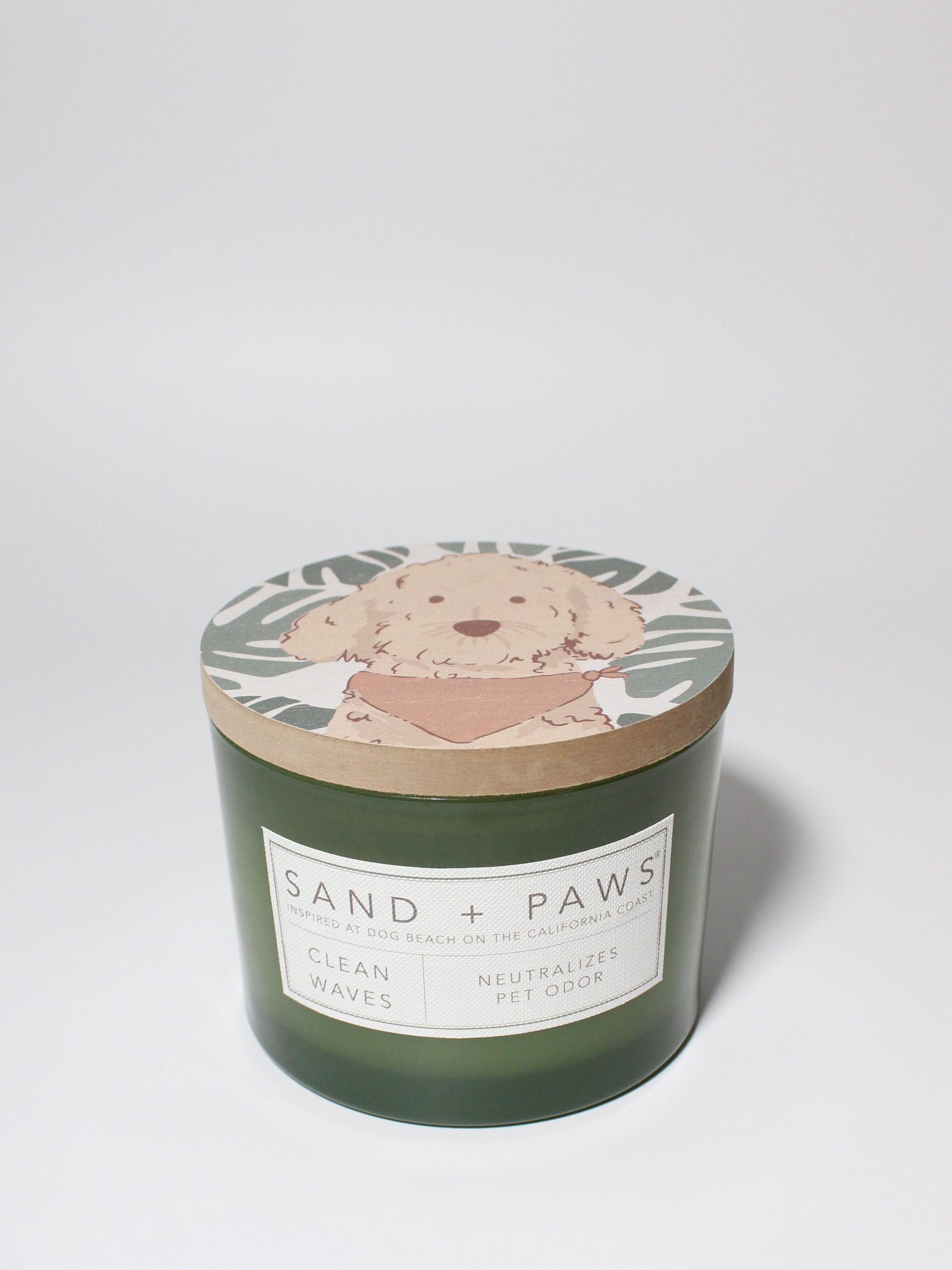 Sand Fog Sand + Paws Clean Waves 12 oz scented candle