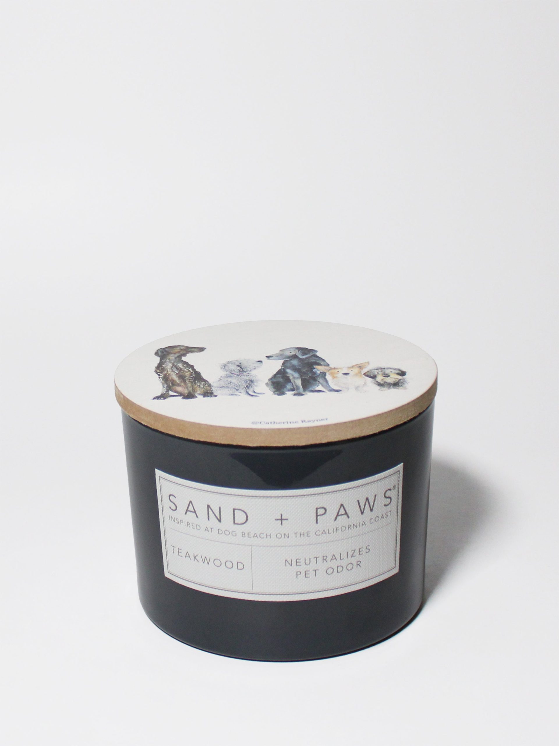 Sand Fog Sand + Paws Teakwood 12 oz scented candle