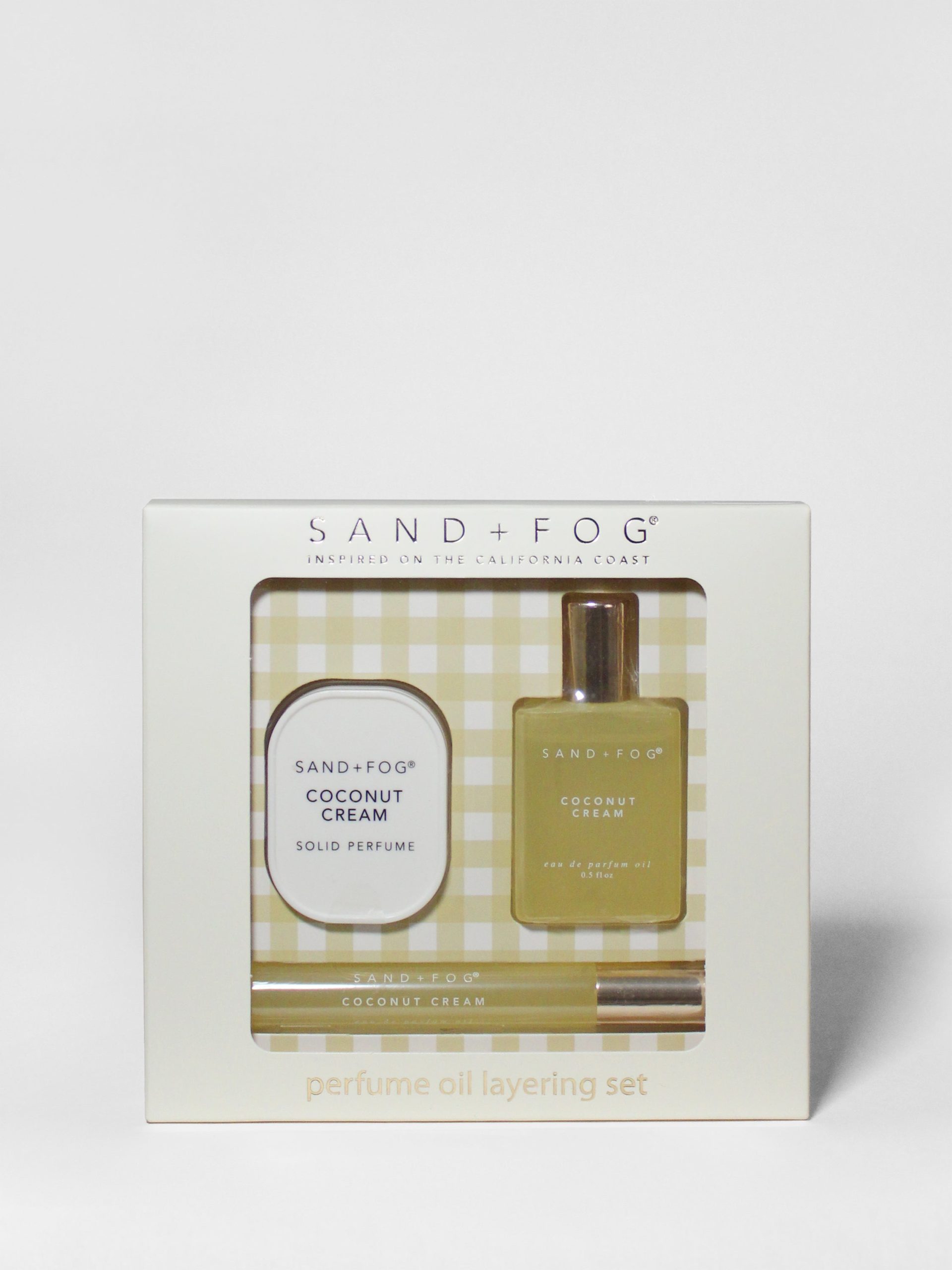 Sand Fog Perfume Oil Rollerballs and Solid Perfume Set - Coconut Cream