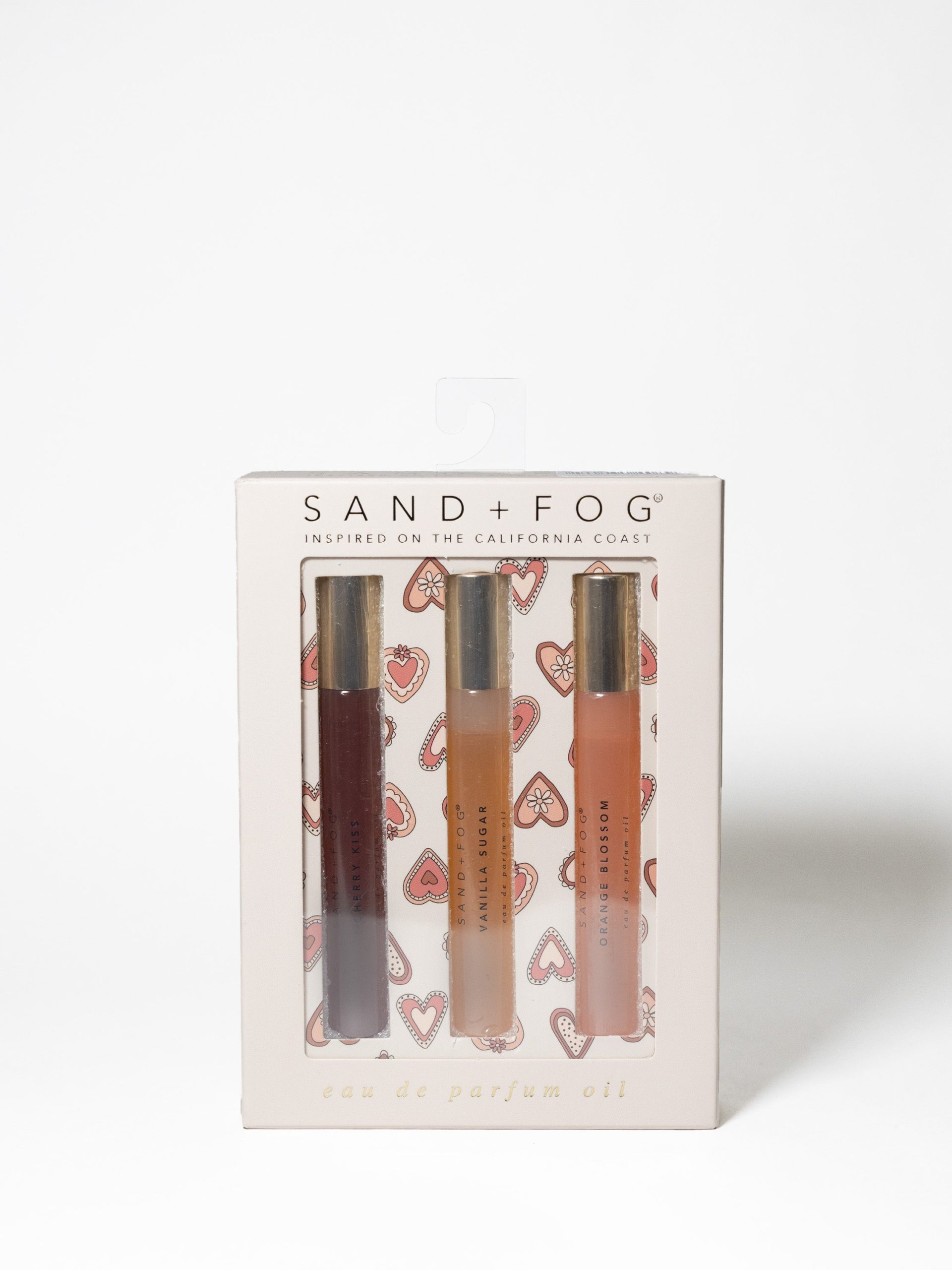 Sand Fog Exploratory Perfume Oil Rollerball Set - Pink Heart Collection
