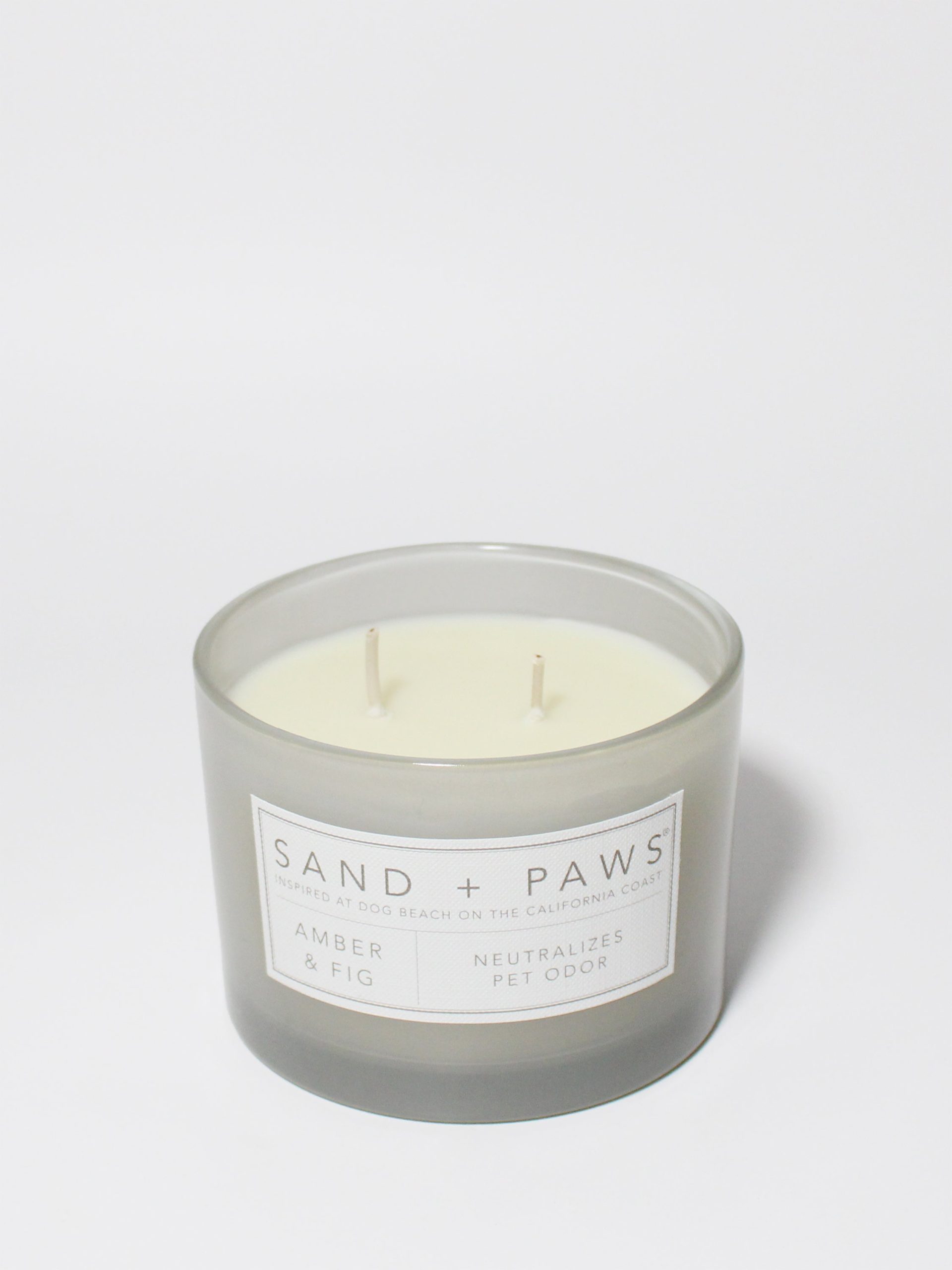 Sand Fog Sand + Paws Amber & Fig 12 oz scented candle - Image 3