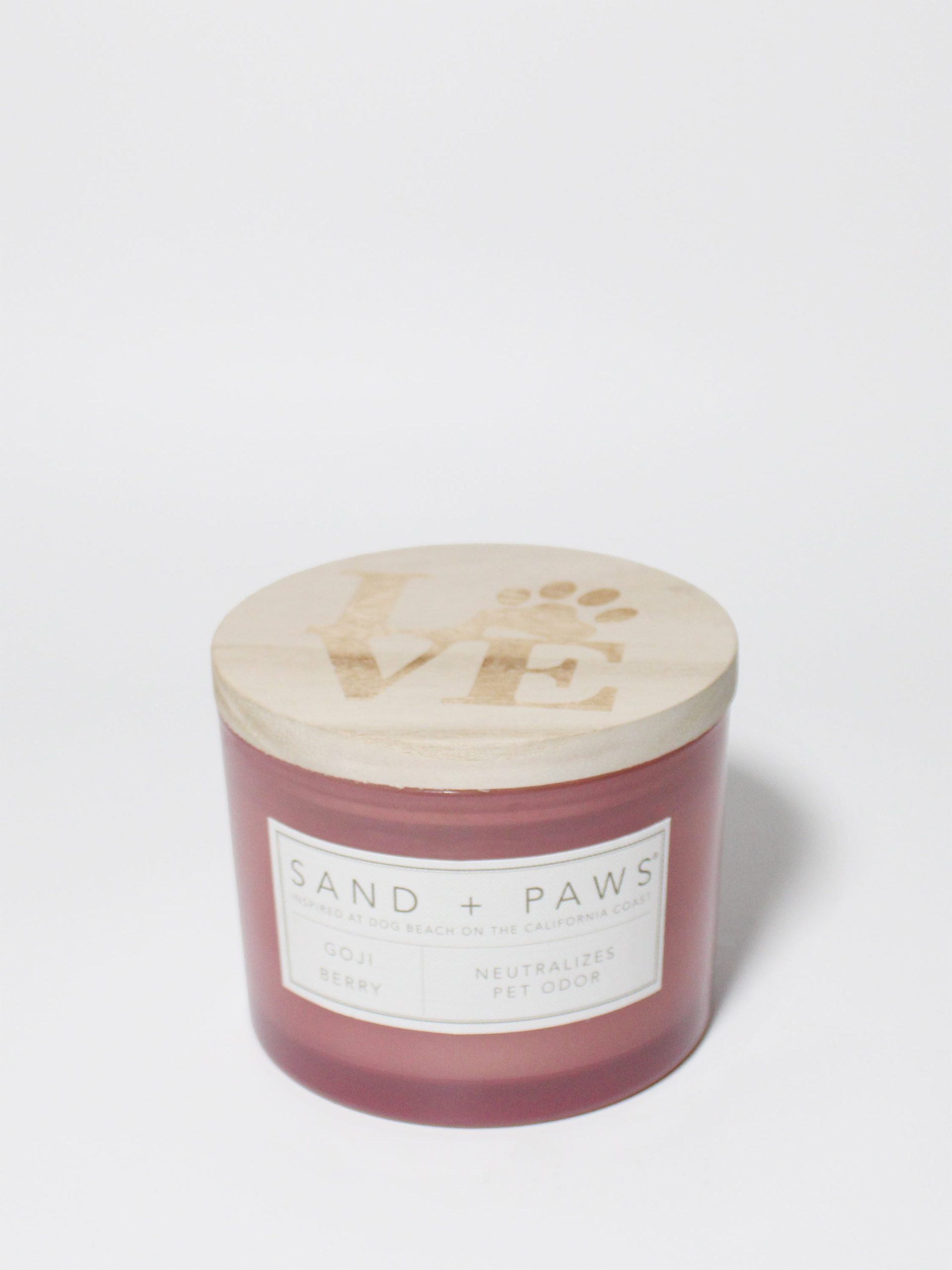 Sand Fog Sand + Paws Goji Berry 12 oz scented candle