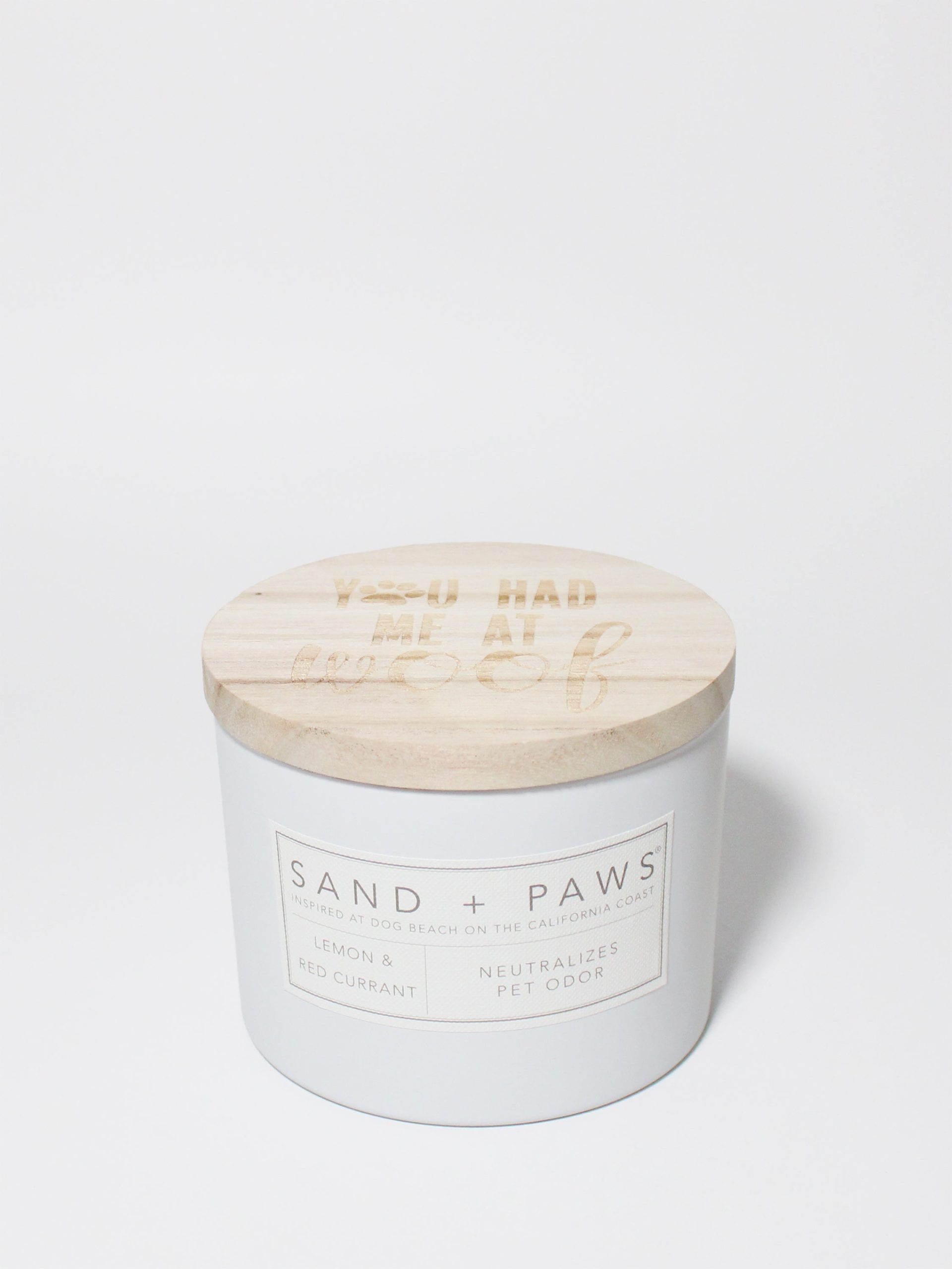 Sand Fog Sand + Paws Lemon & Red Currant 12 oz scented candle