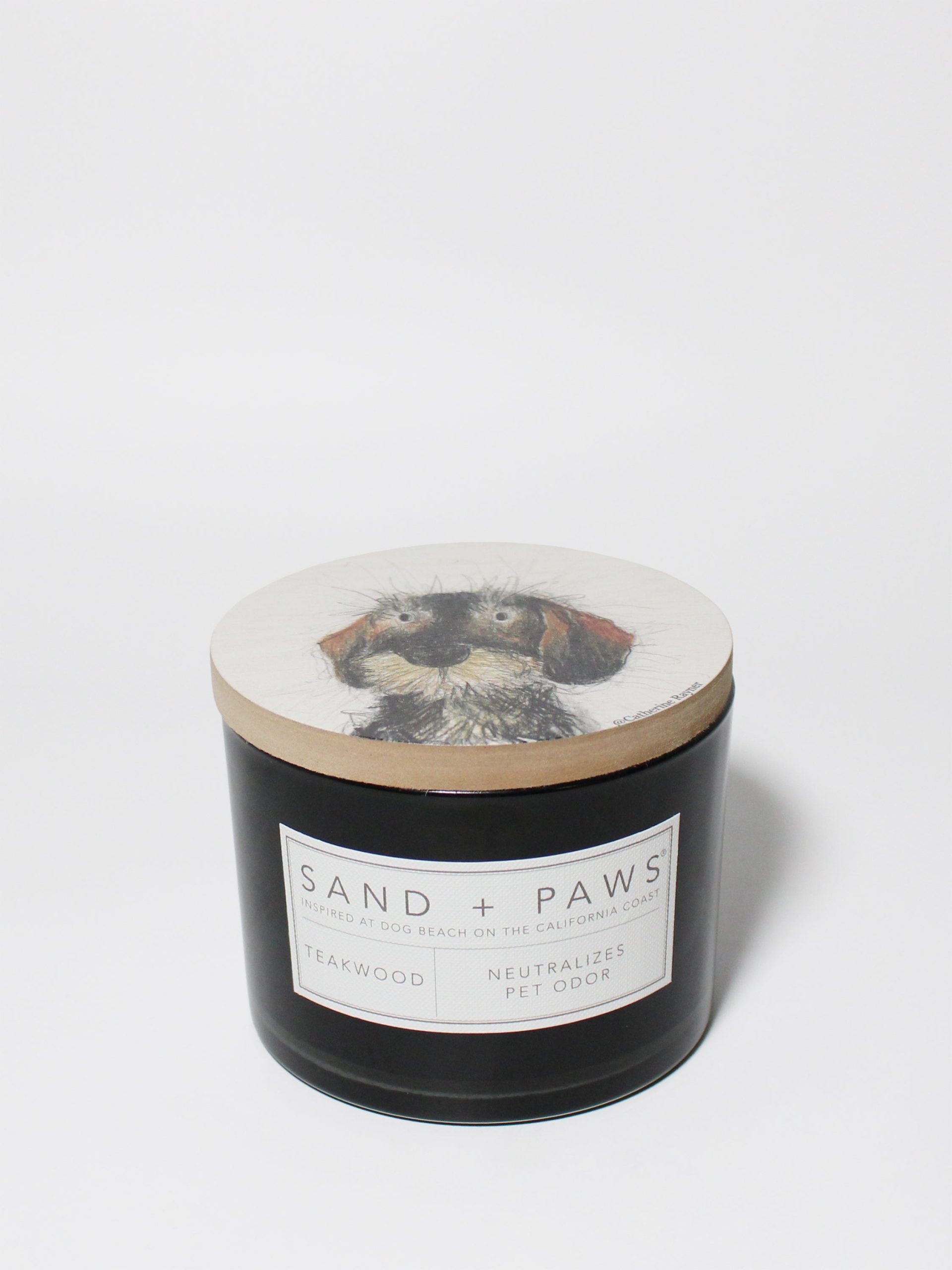 Sand Fog Sand + Paws Teakwood 12 oz scented candle