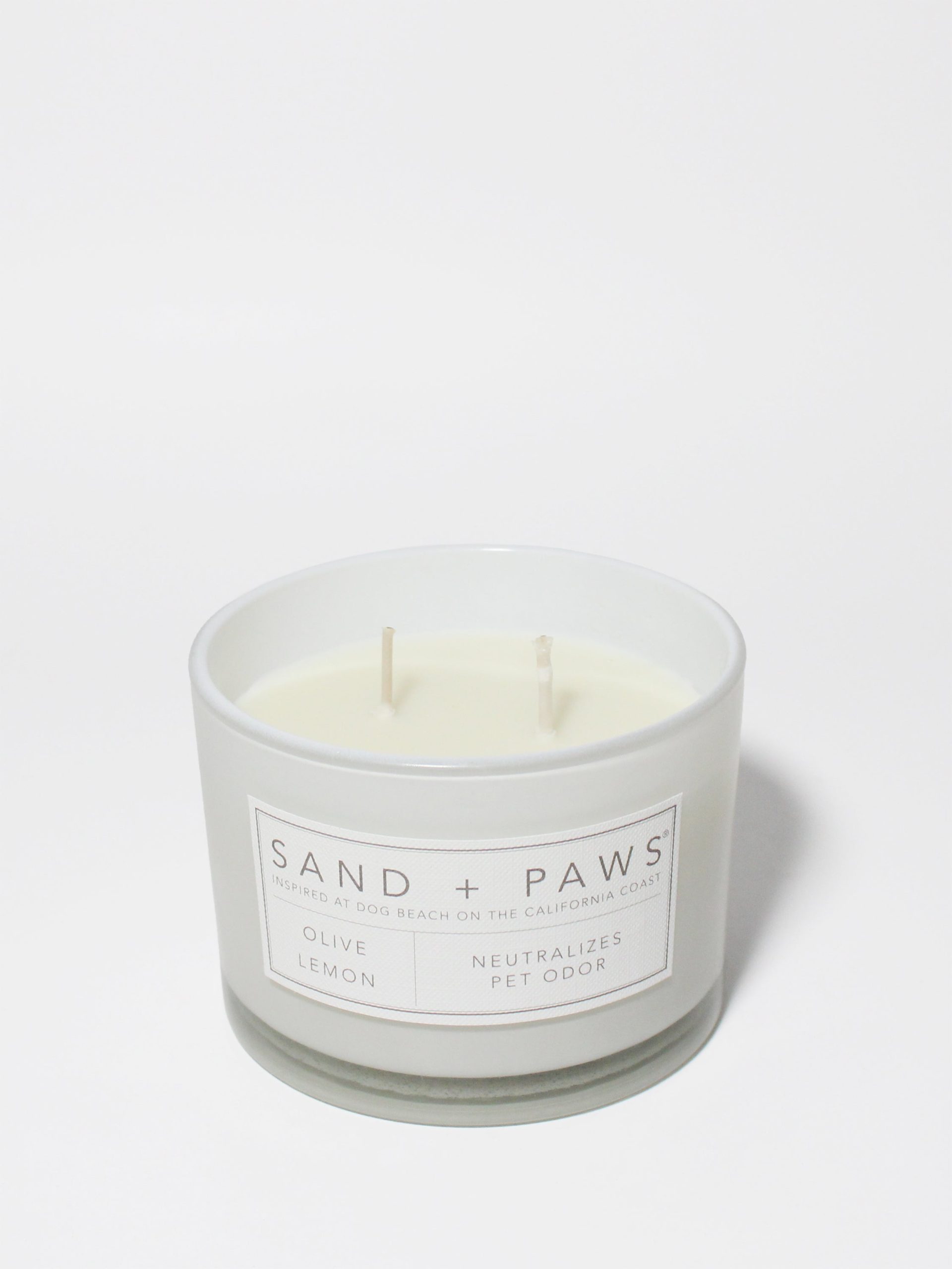 Sand Fog Sand + Paws Olive Lemon 12 oz scented candle - Image 3