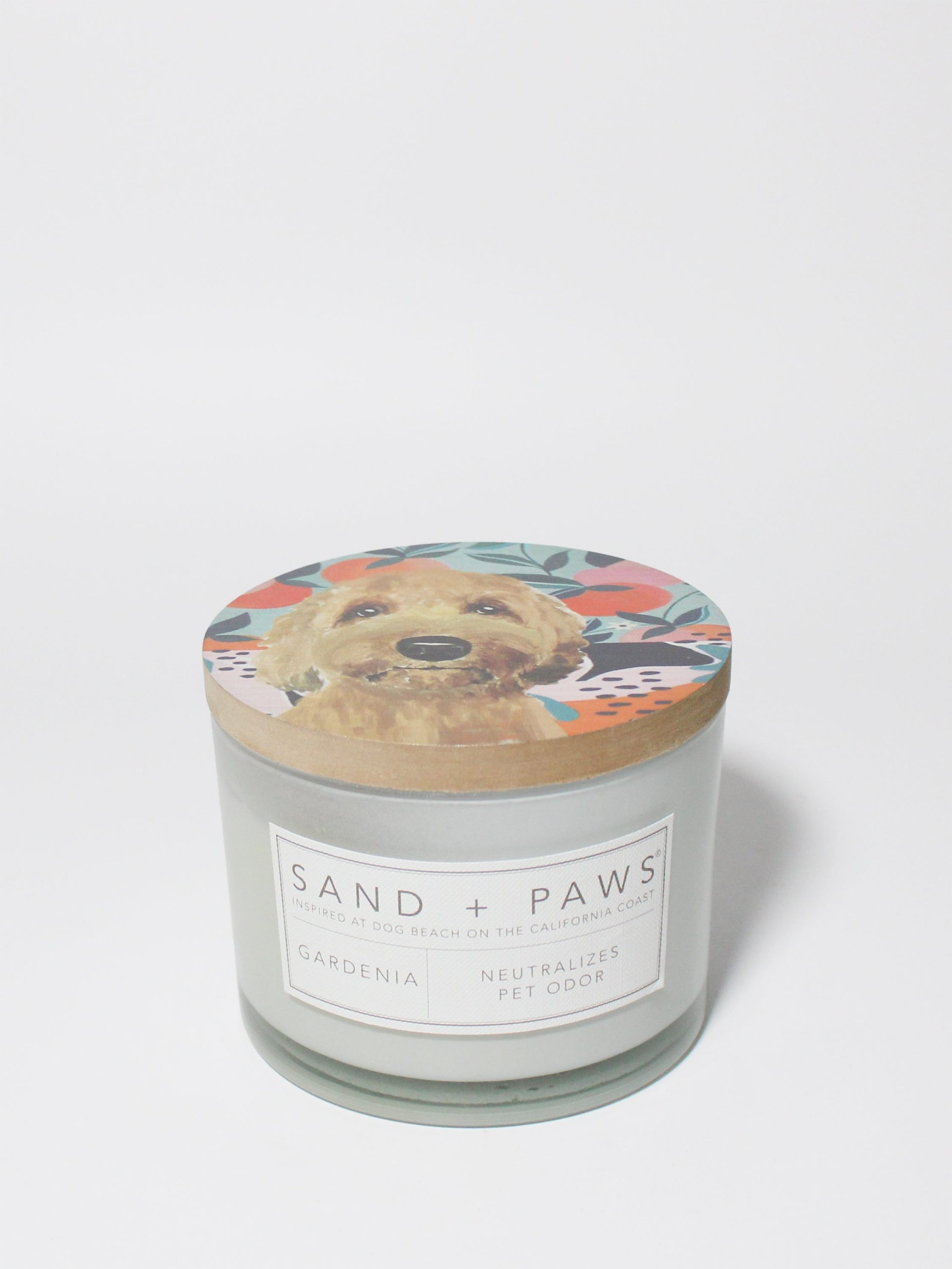 Sand Fog Sand + Paws Gardenia 12 oz scented candle