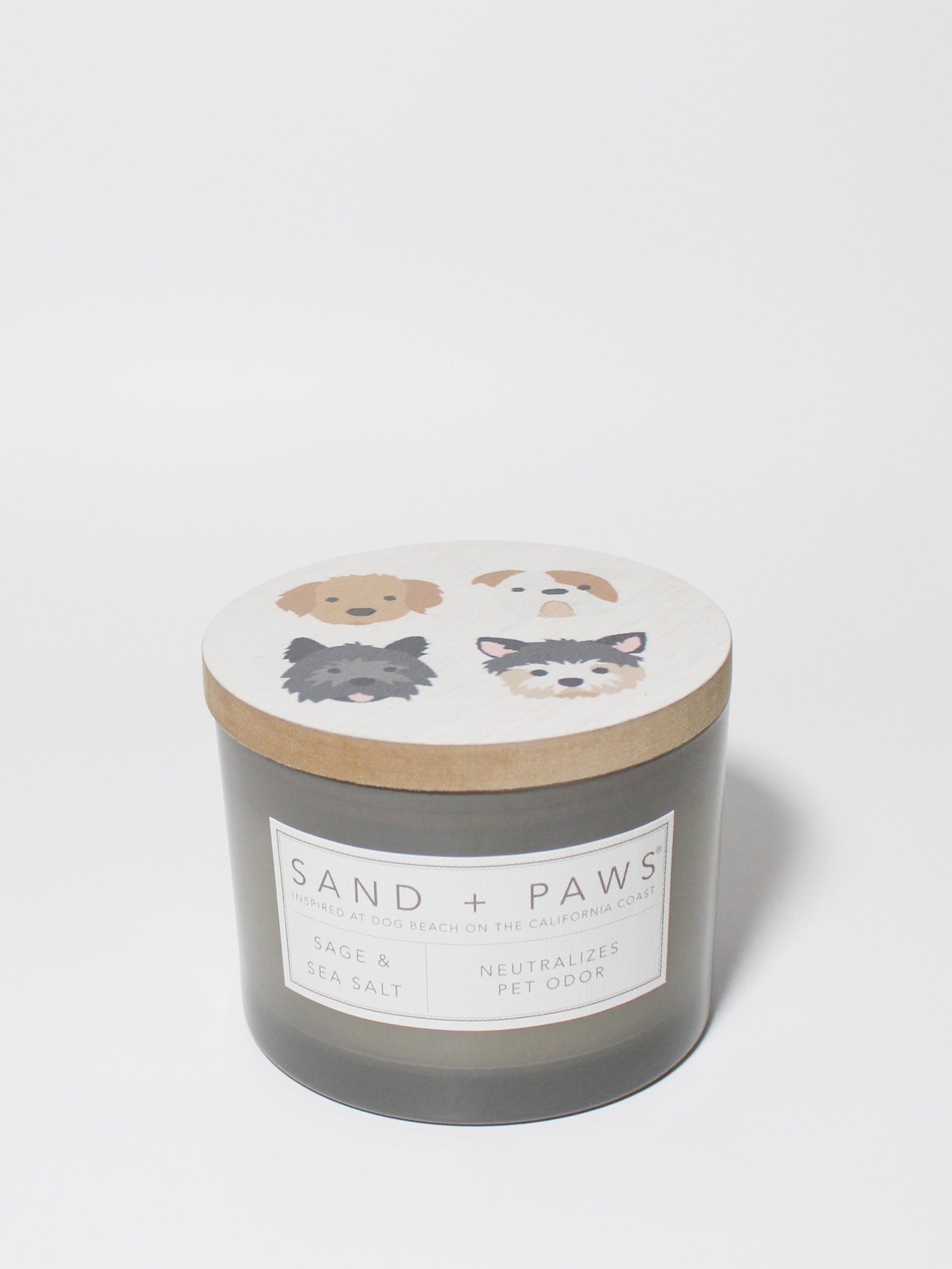 Sand Fog Sand + Paws Sage & Sea Salt 12 oz scented candle