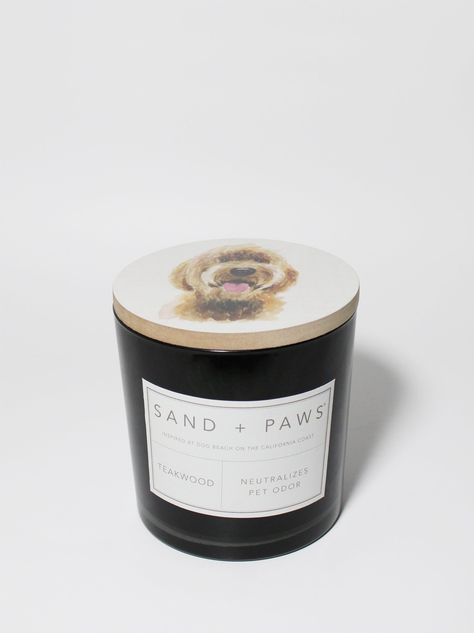 Sand Fog Sand + Paws Teakwood 21 oz scented candle
