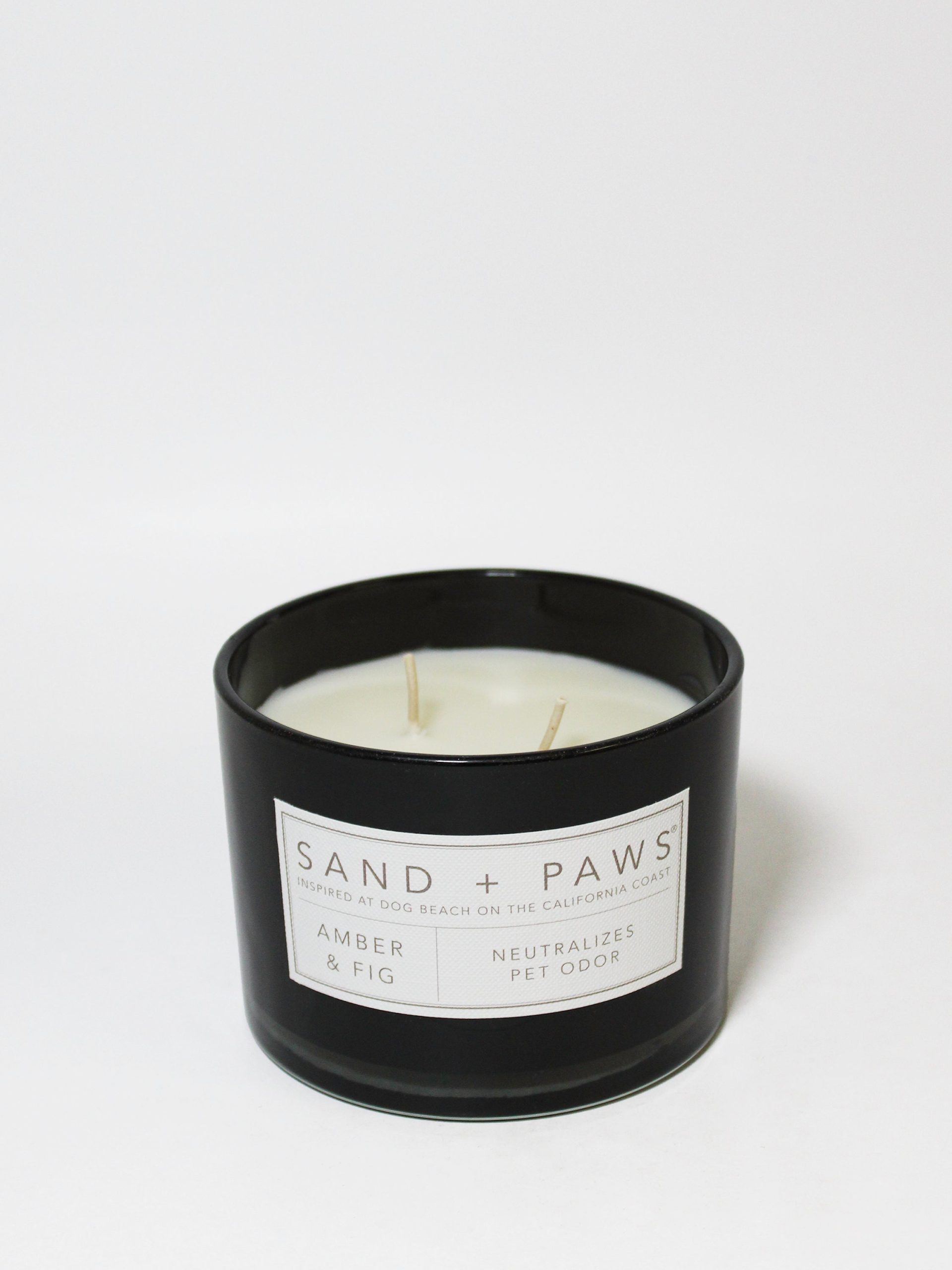 Sand Fog Sand + Paws Amber & Fig 12 oz scented candle - Image 3
