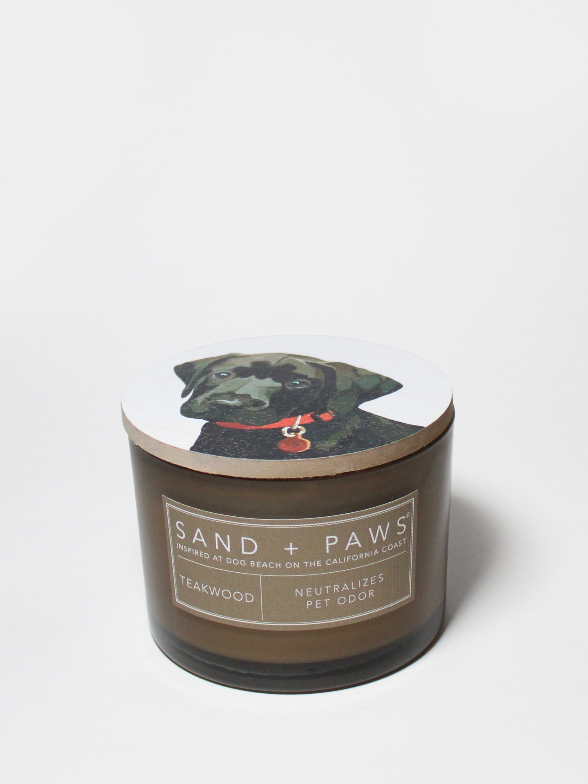 Sand Fog Sand + Paws Teakwood 12 oz scented candle