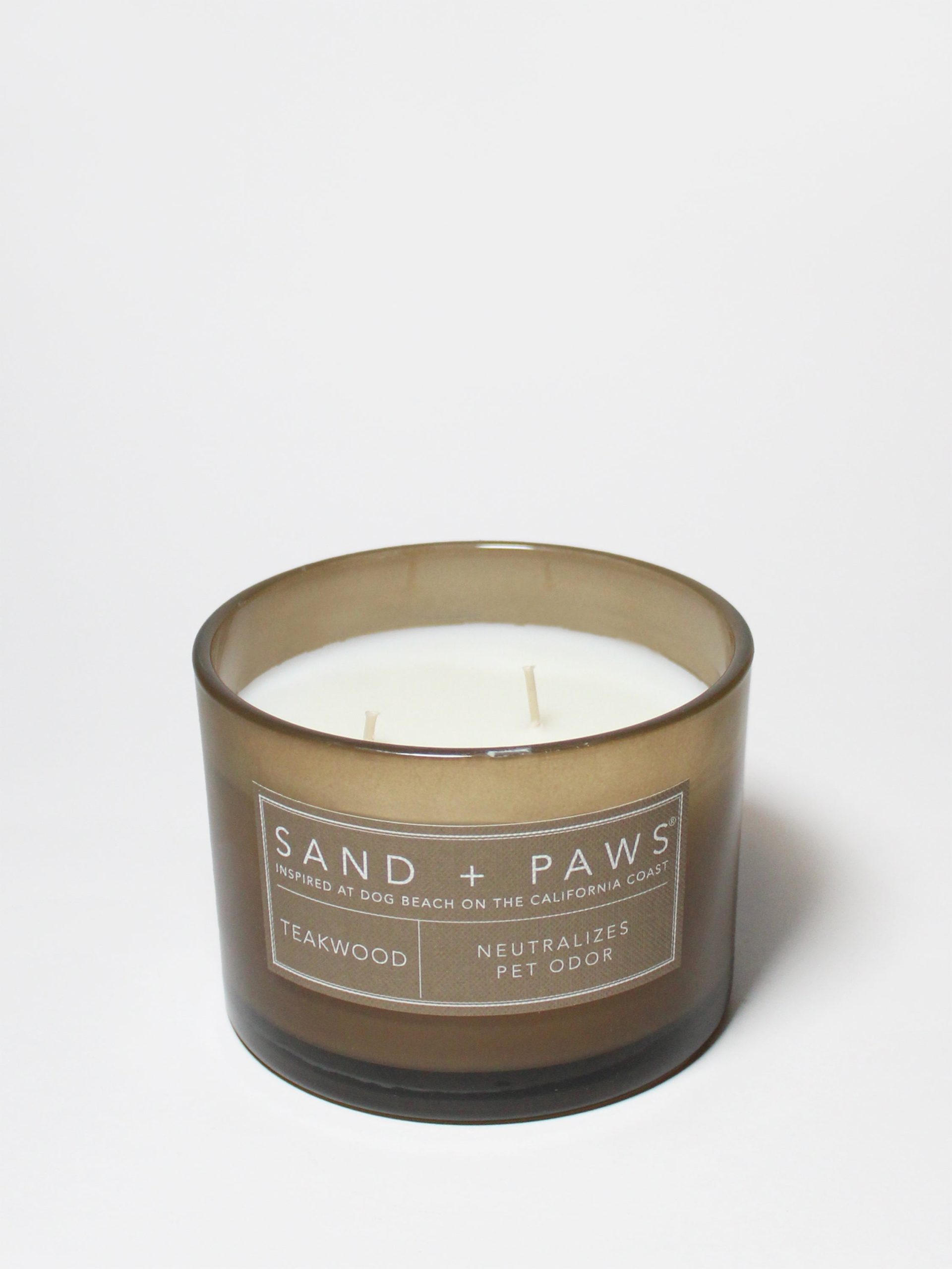 Sand Fog Sand + Paws Teakwood 12 oz scented candle - Image 3