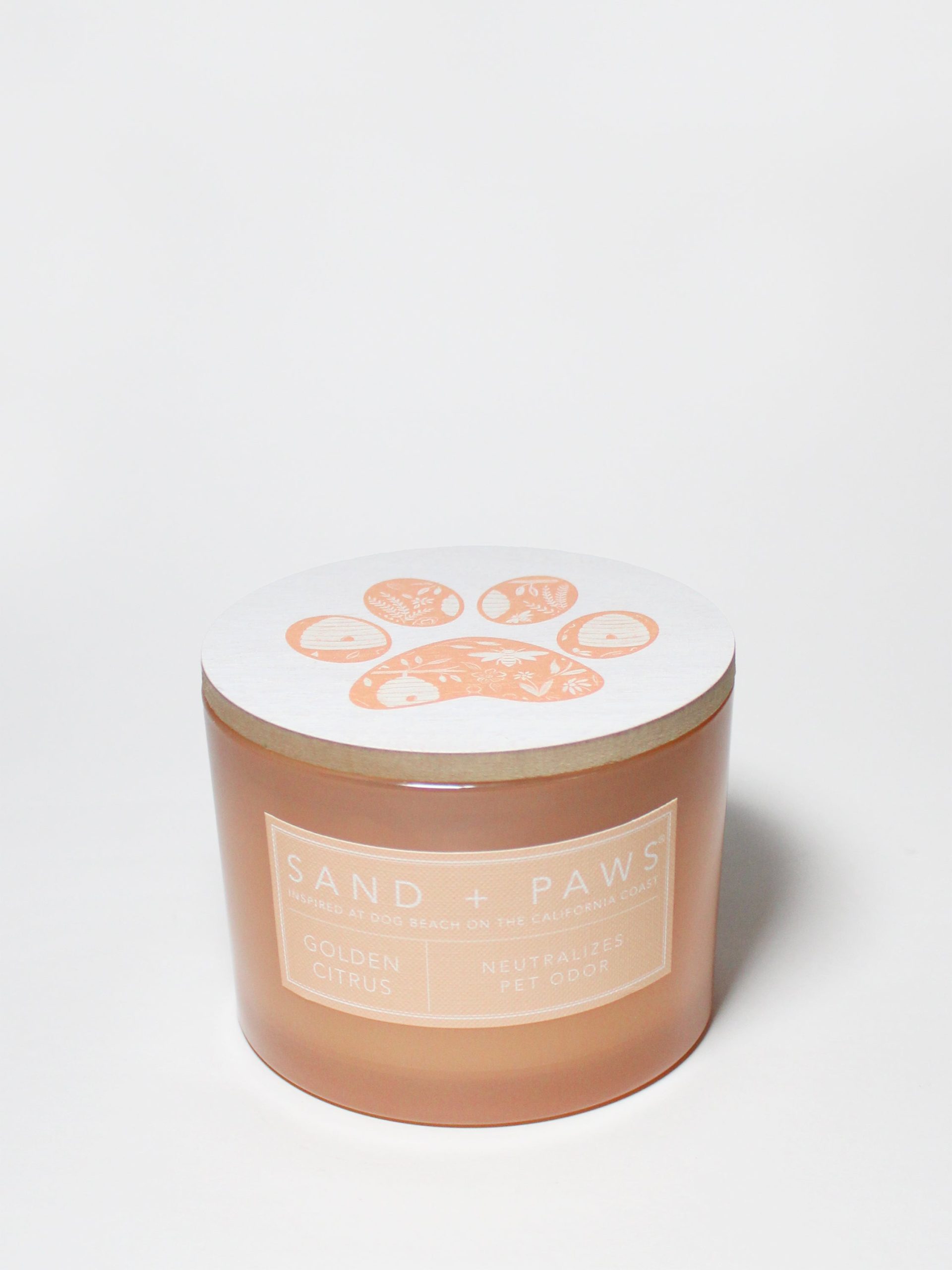 Sand Fog Sand + Paws Golden Citrus 12 oz scented candle