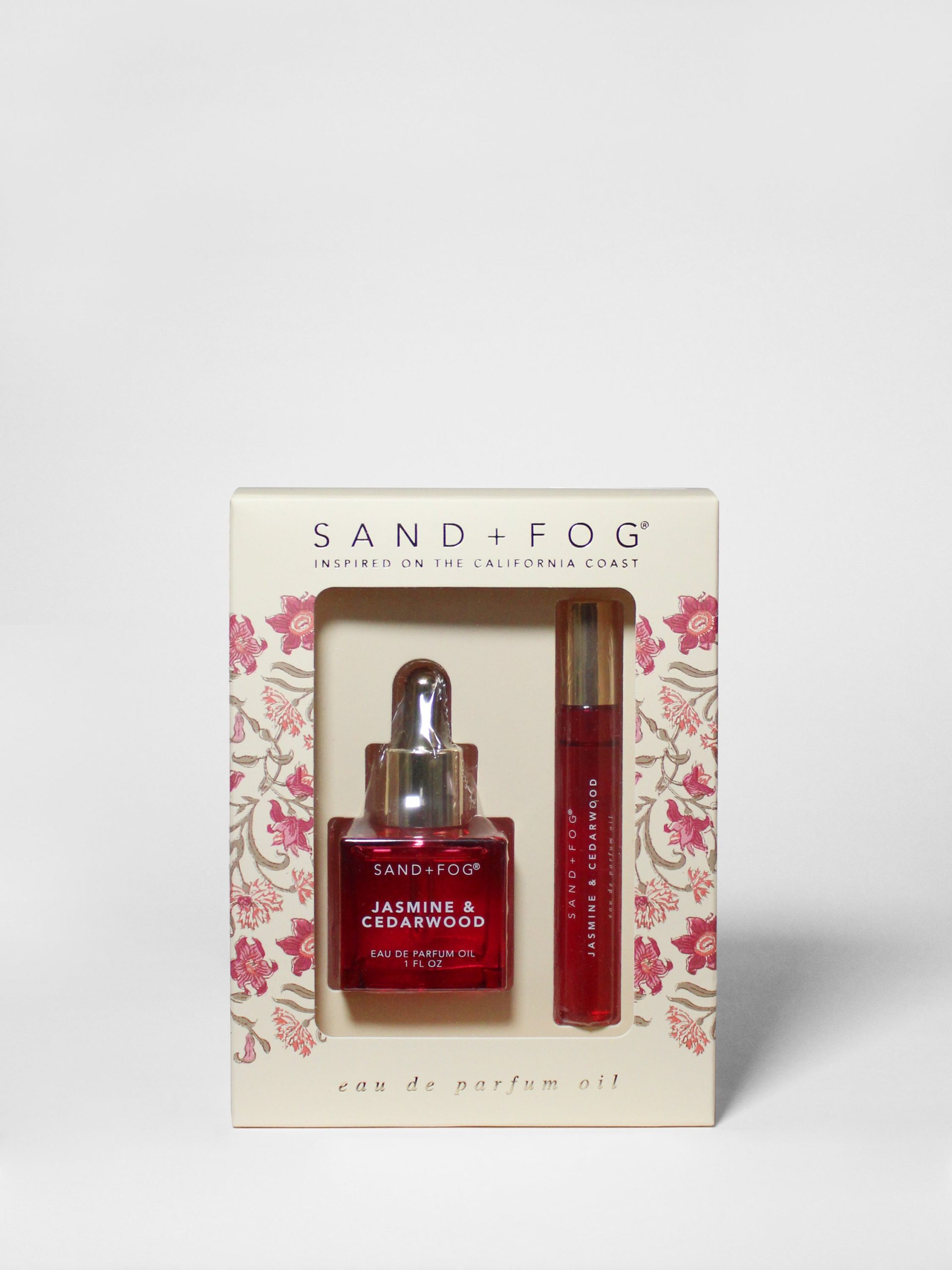 Sand Fog Perfume Oil Rollerball and Perfume Dropper Set - Jasmine & Cedarwood