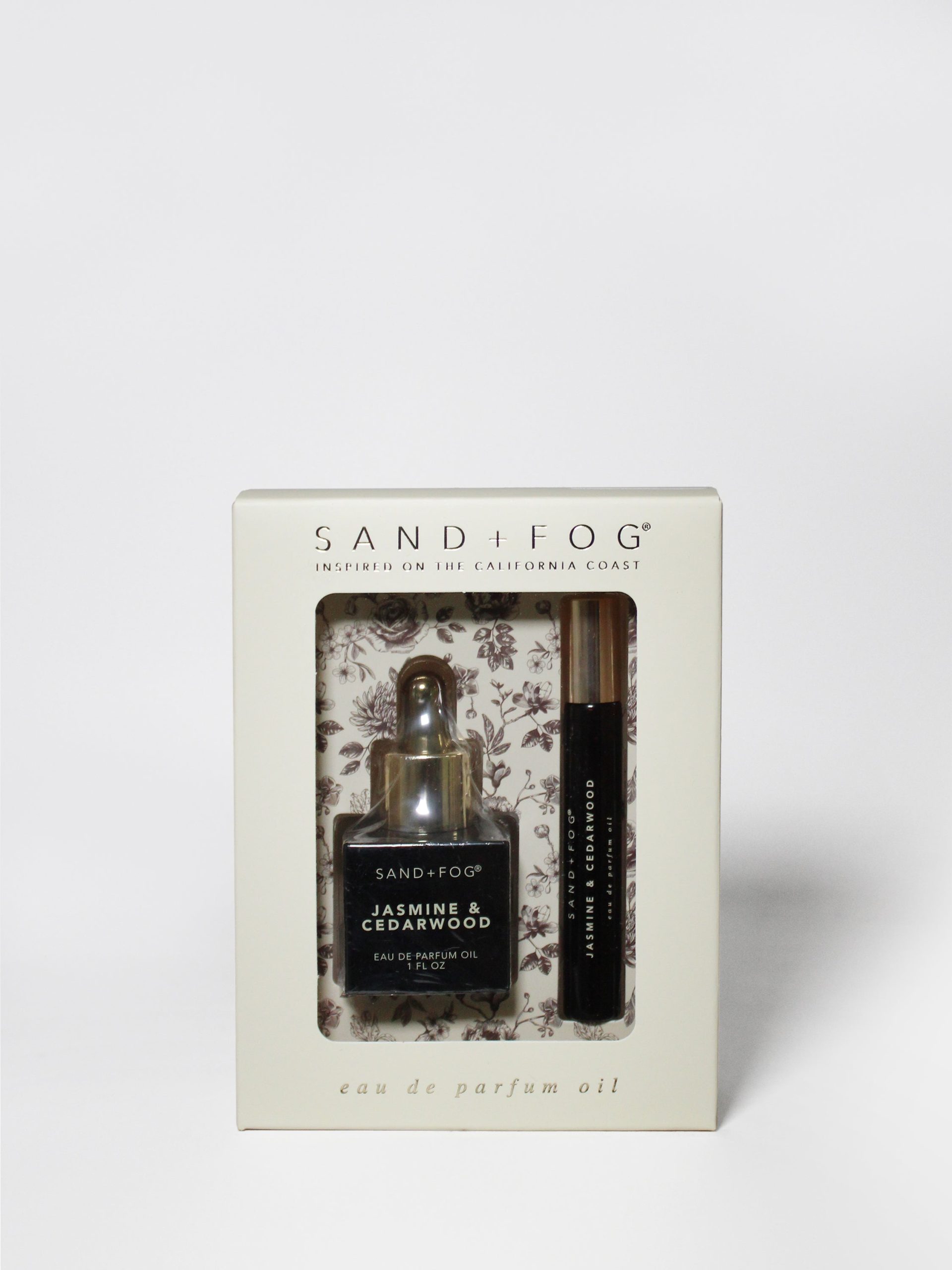 Sand Fog Perfume Oil Rollerball and Perfume Dropper Set - Jasmine & Cedarwood