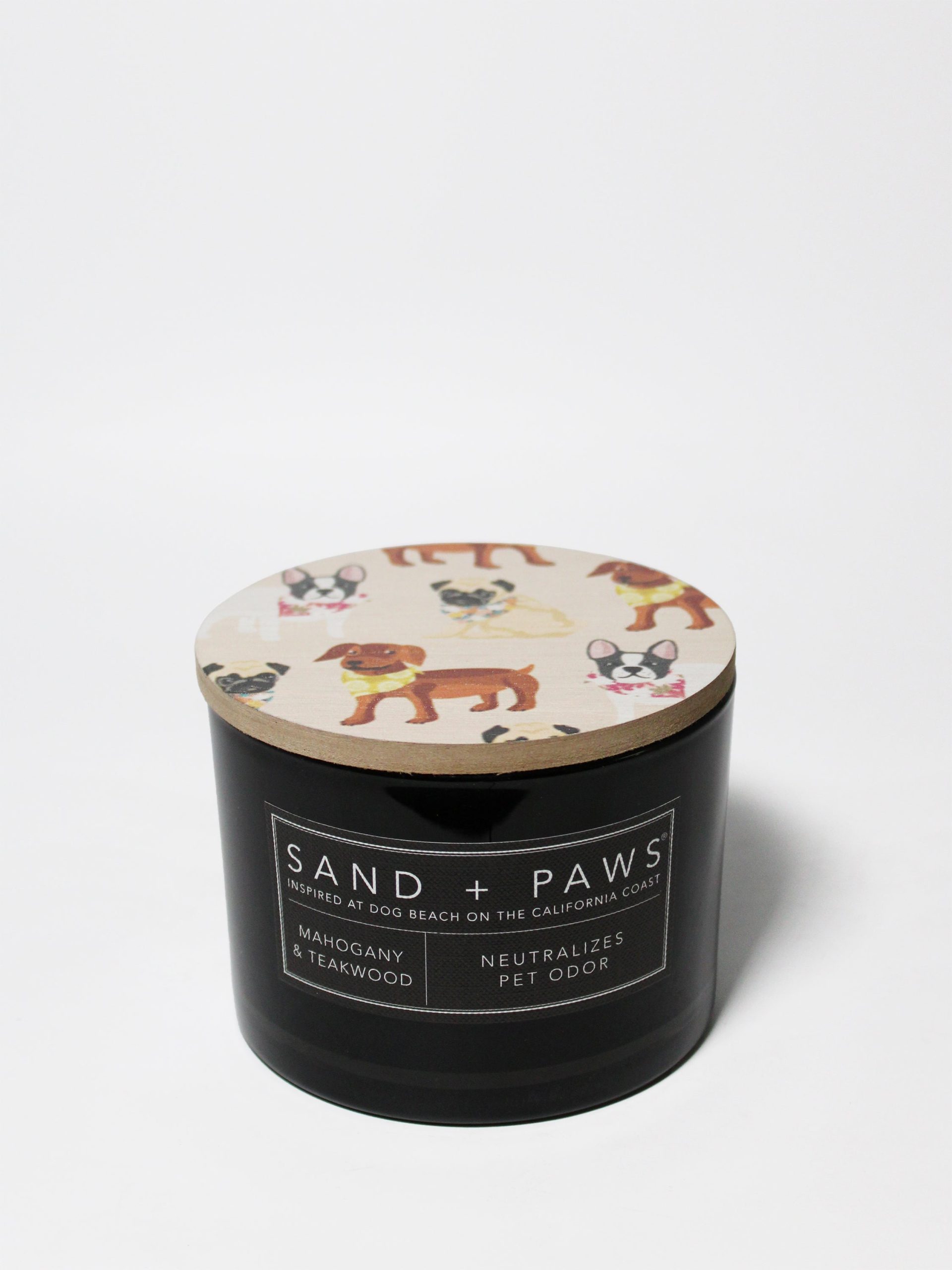 Sand Fog Sand + Paws Mahogany & Teakwood 12 oz scented candle
