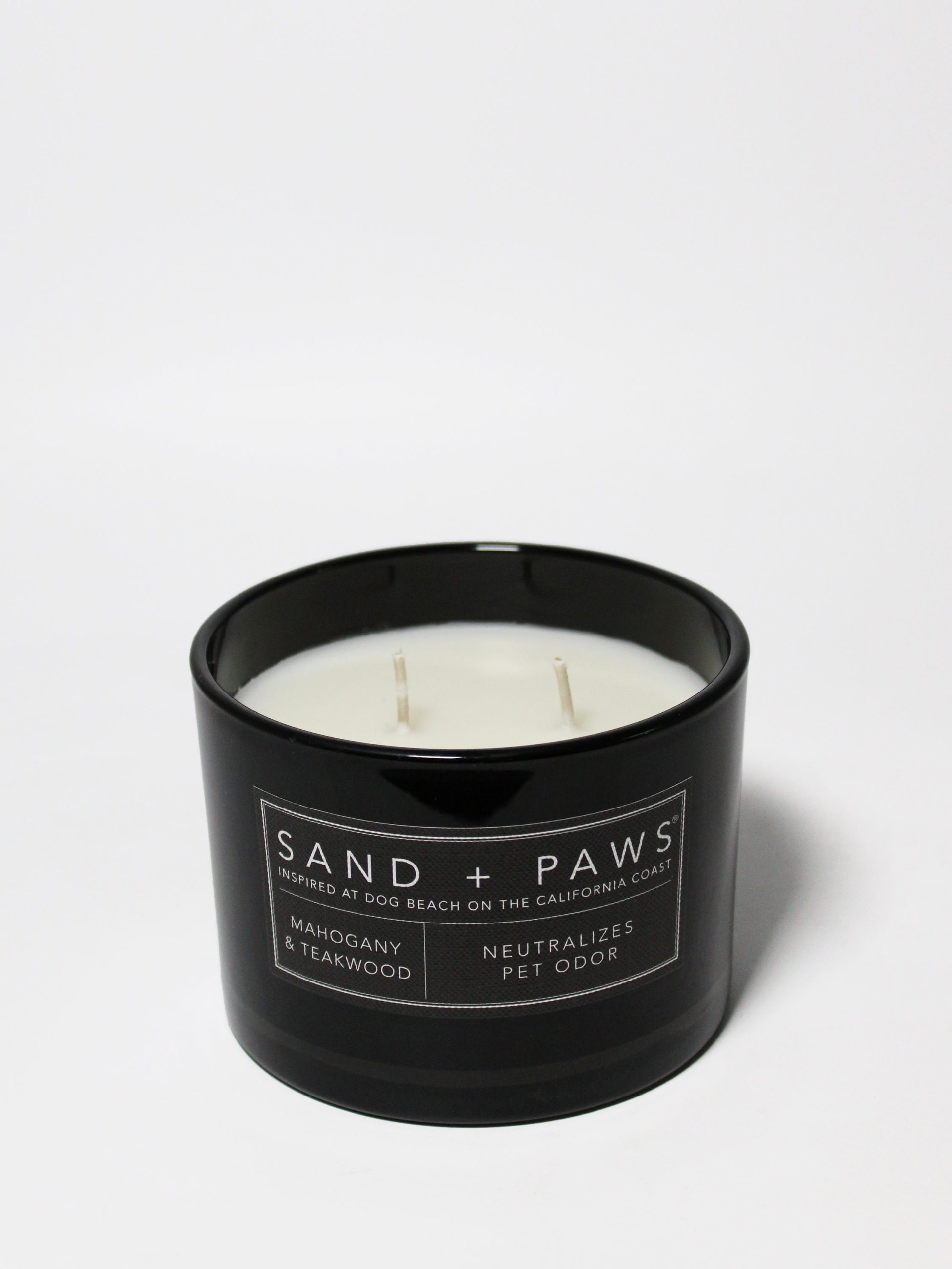 Sand Fog Sand + Paws Mahogany & Teakwood 12 oz scented candle - Image 3