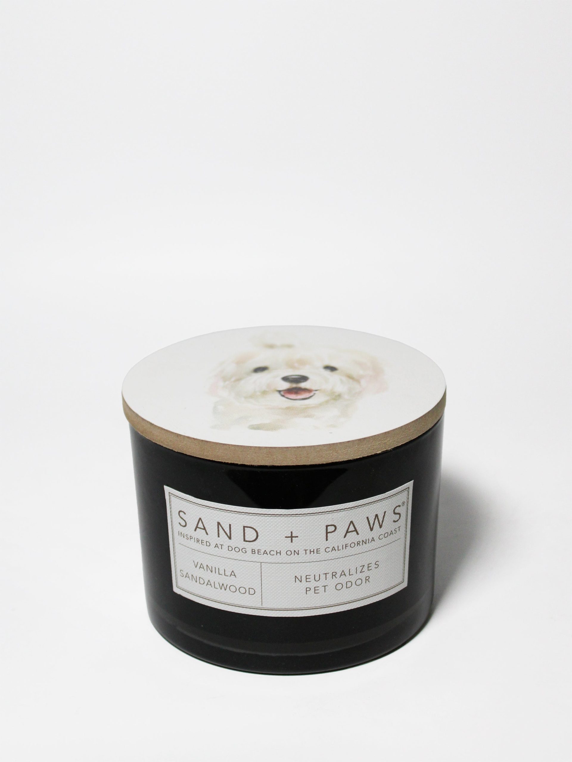 Sand Fog Sand + Paws Vanilla Sandalwood 12 oz scented candle