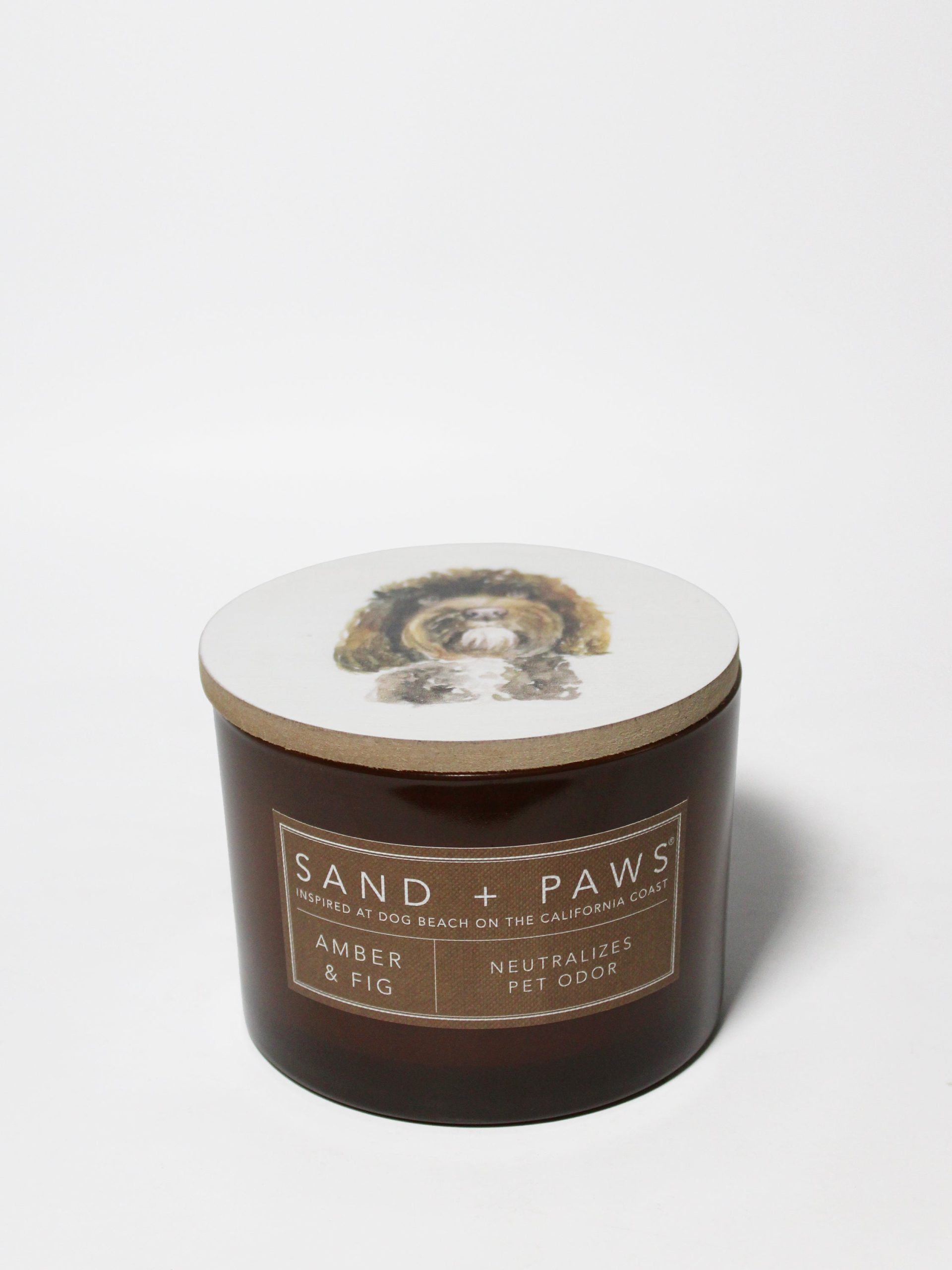 Sand Fog Sand + Paws Amber & Fig 12 oz scented candle