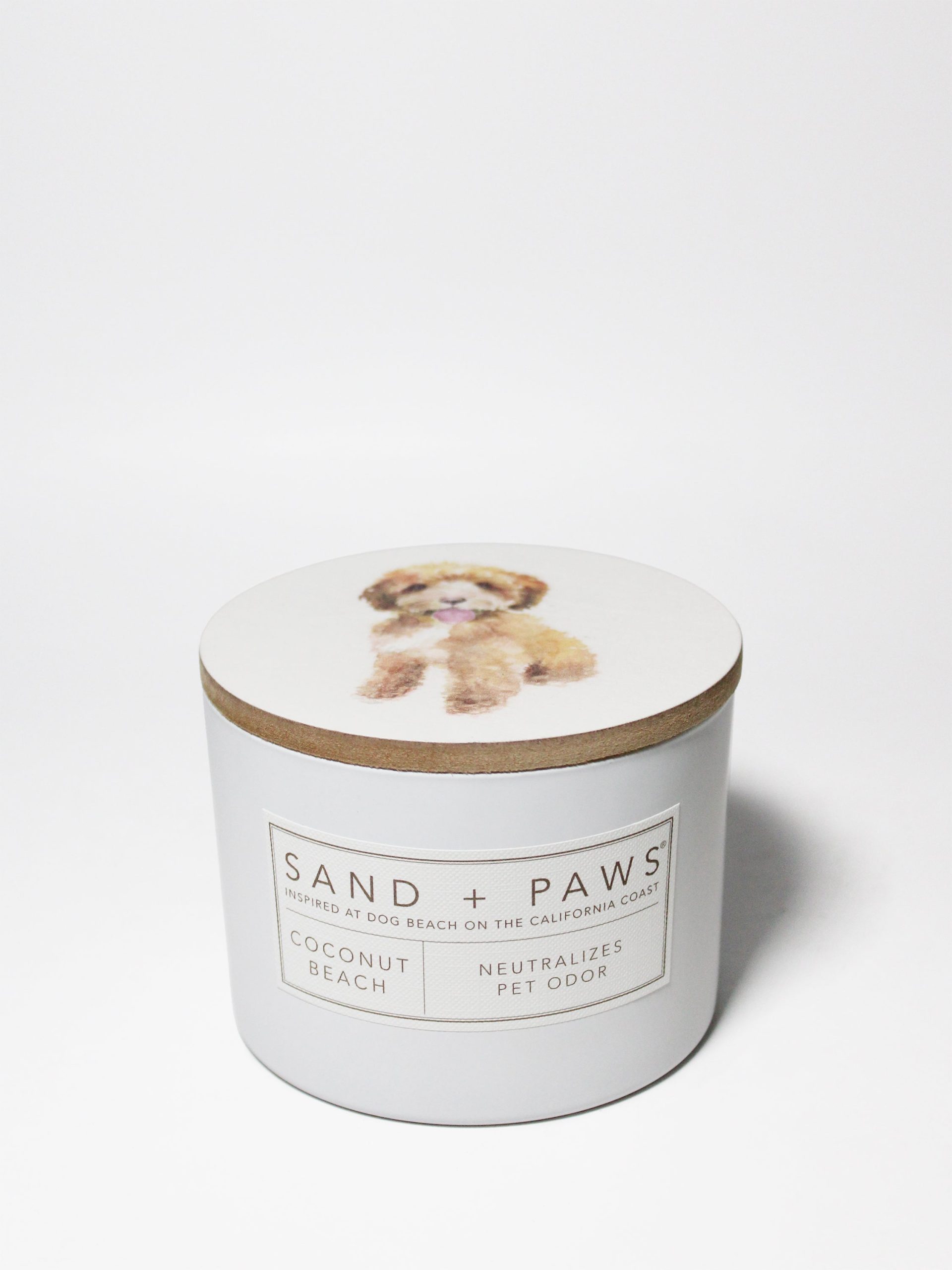 Sand Fog Sand + Paws Coconut Beach 12 oz scented candle