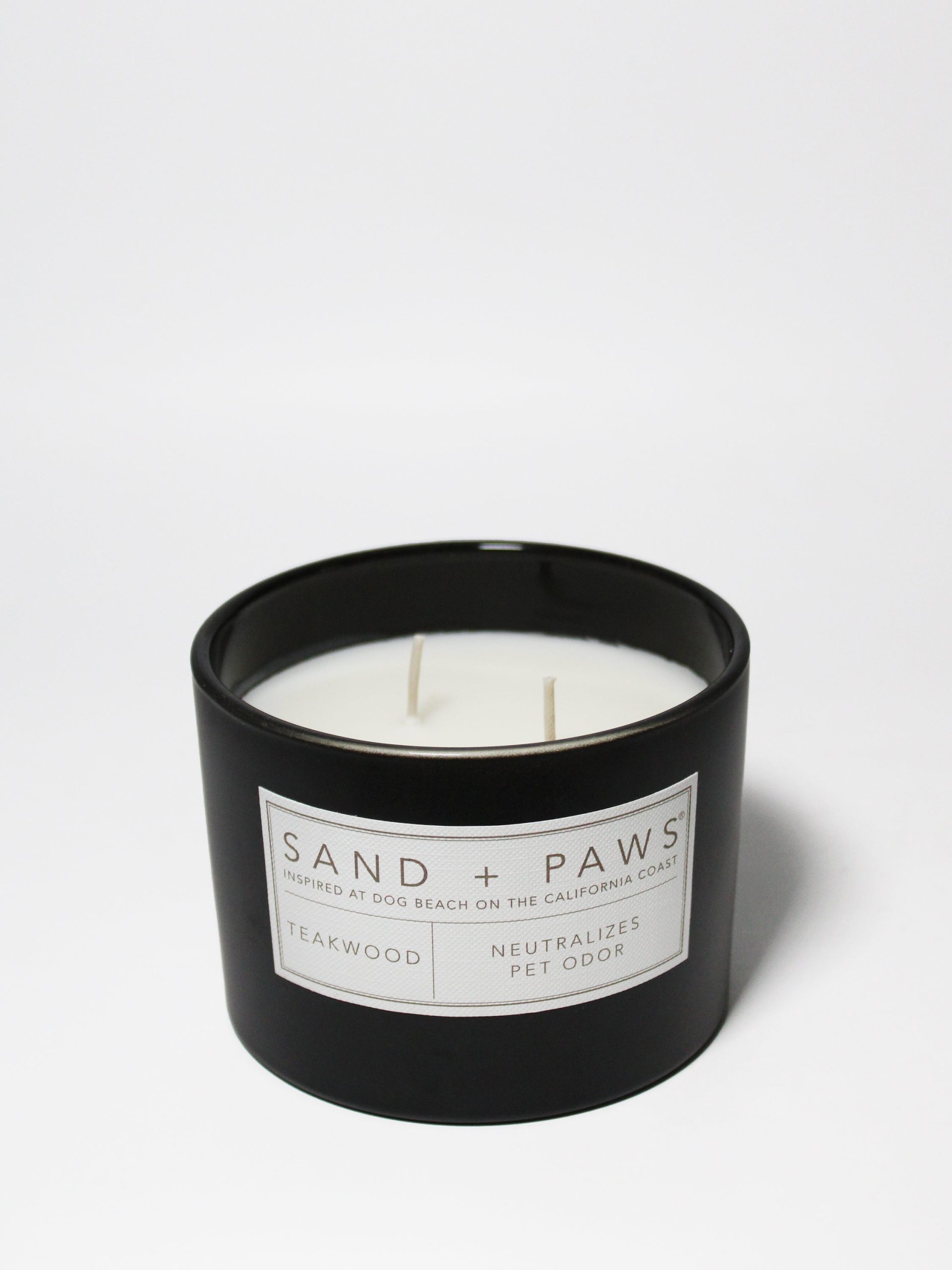 Sand Fog Sand + Paws Teakwood 12 oz scented candle - Image 3