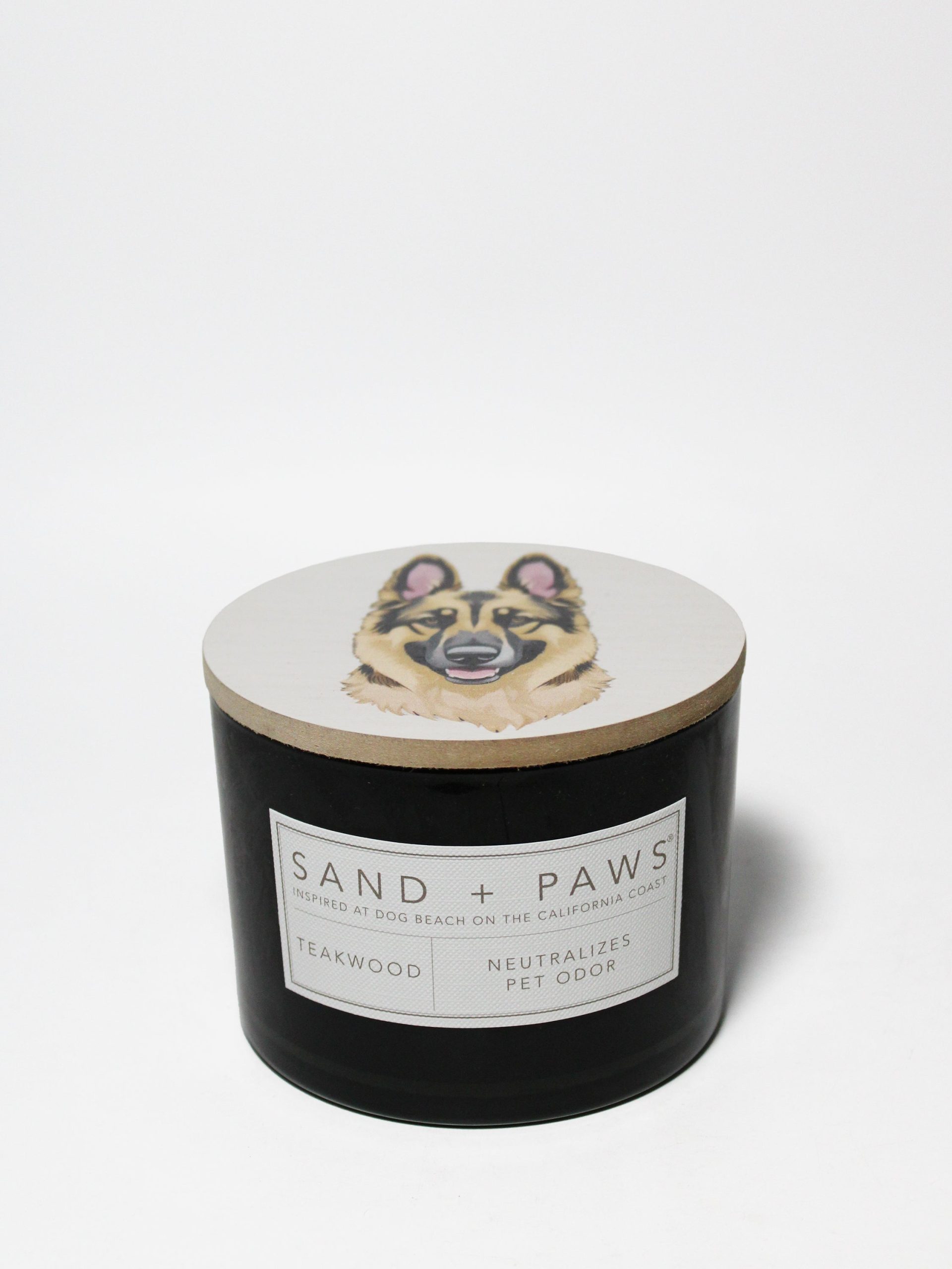 Sand Fog Sand + Paws Teakwood 12 oz scented candle