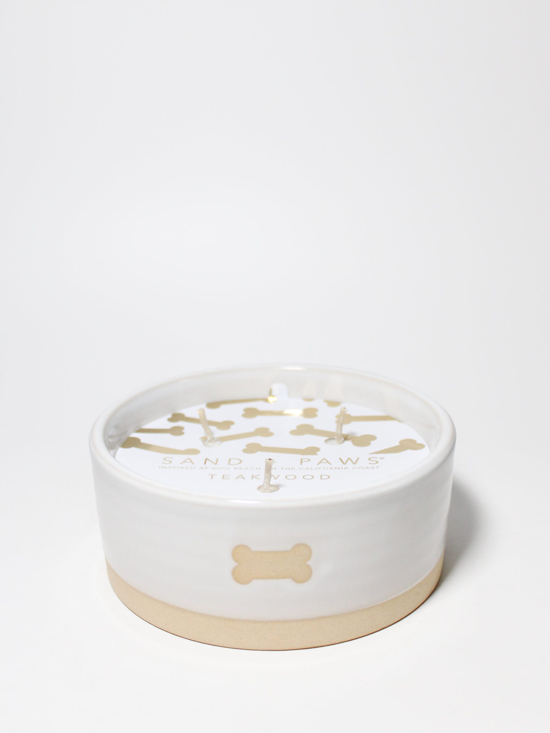 Sand Fog Sand + Paws Teakwood 12 oz scented candle