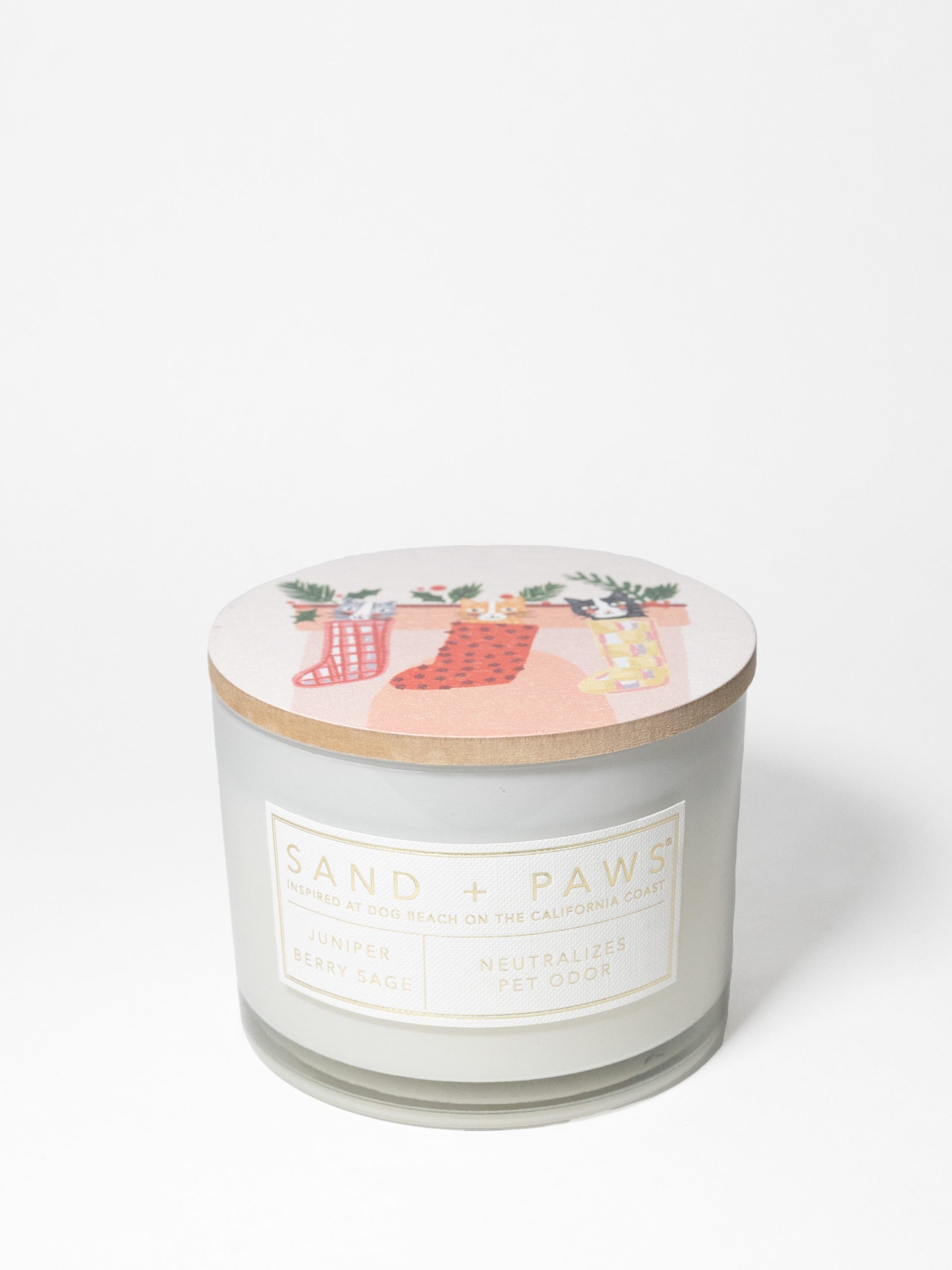 Sand Fog Sand + Paws Juniper Berry Sage 12 oz scented candle