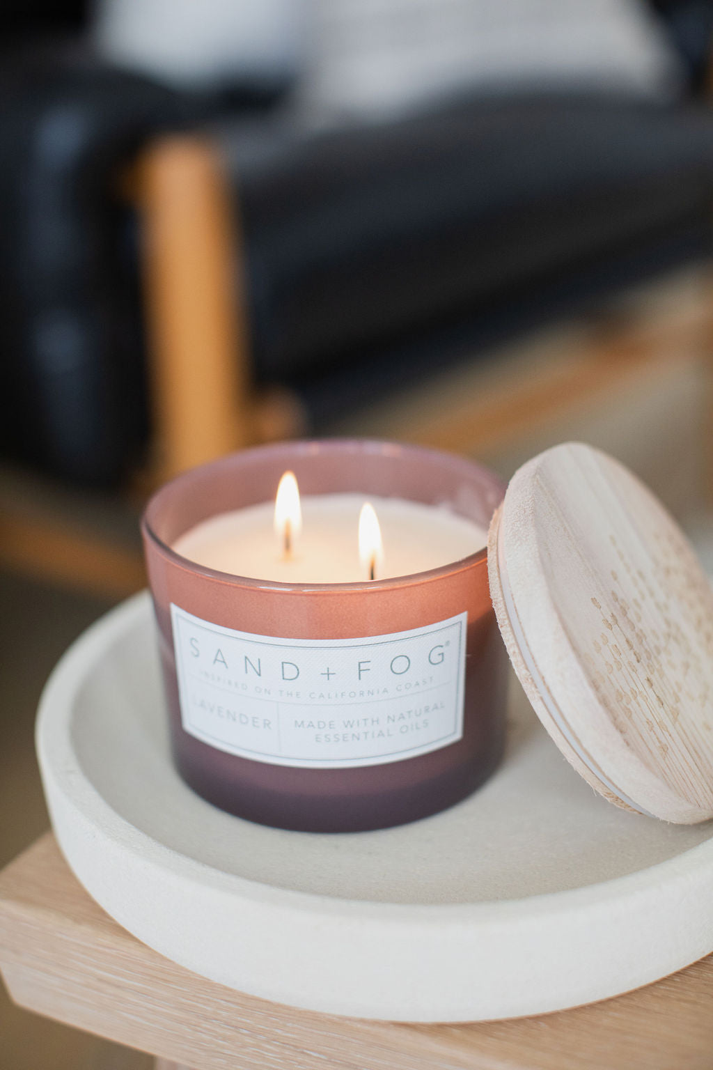 Sand Fog Lavender 12 oz scented candle - Image 2