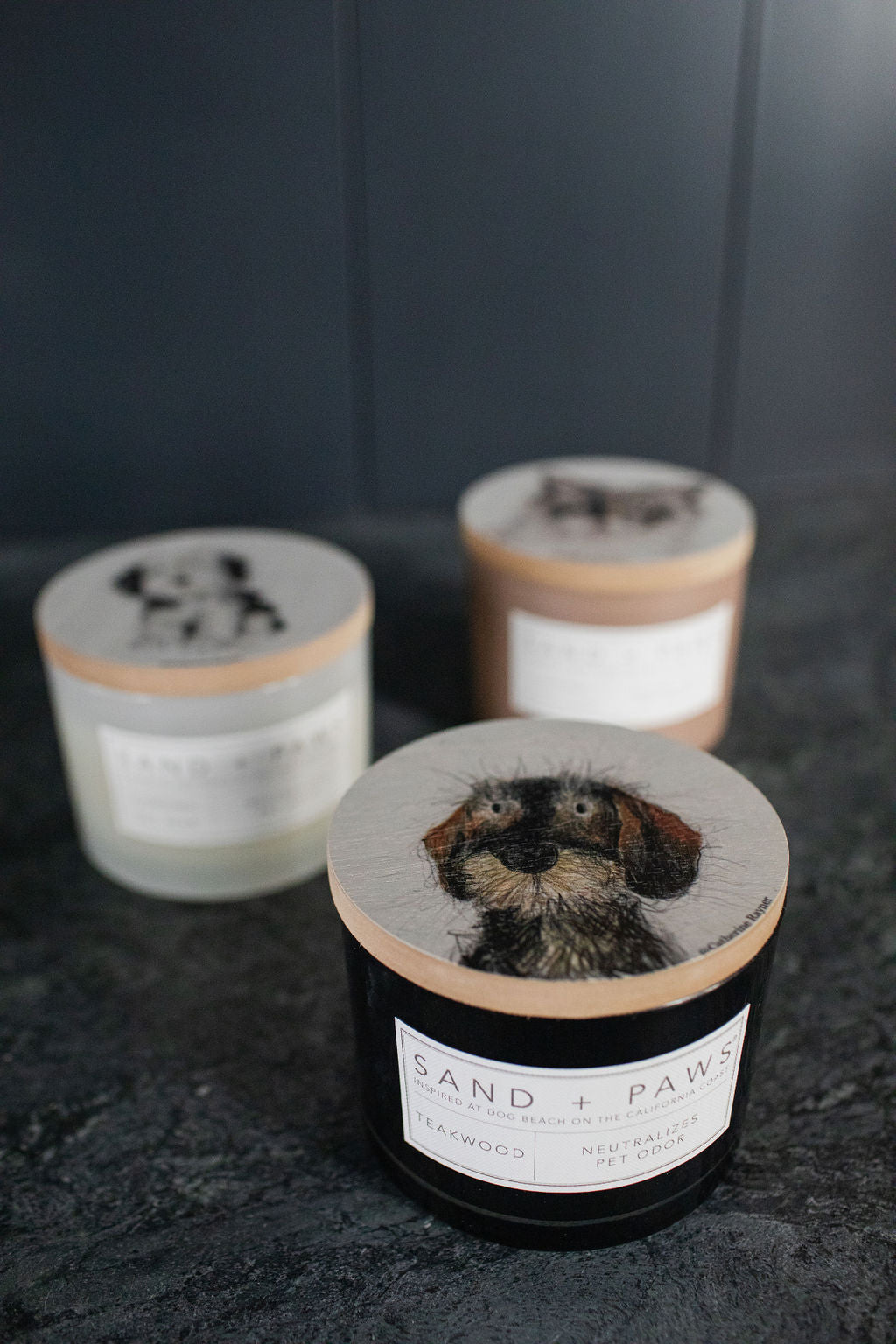 Sand Fog Sand + Paws Teakwood 12 oz scented candle - Image 5