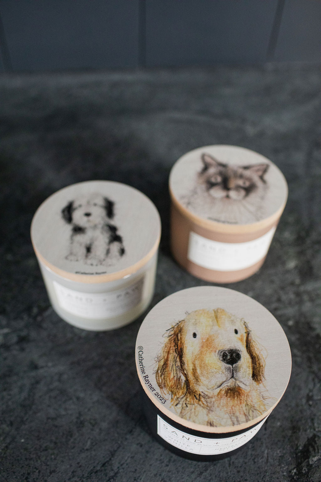 Sand Fog Sand + Paws White Vanilla 12 oz scented candle - Image 5