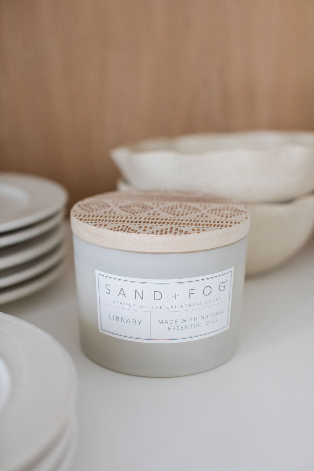 Sand Fog Library 12 oz scented candle - Image 2