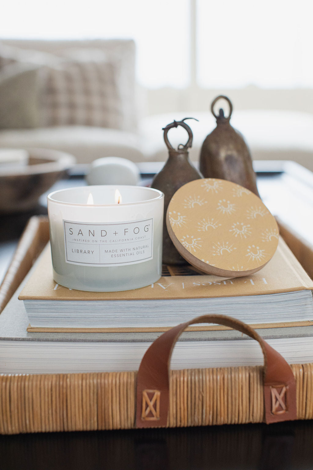 Sand Fog Library 12 oz scented candle - Image 2