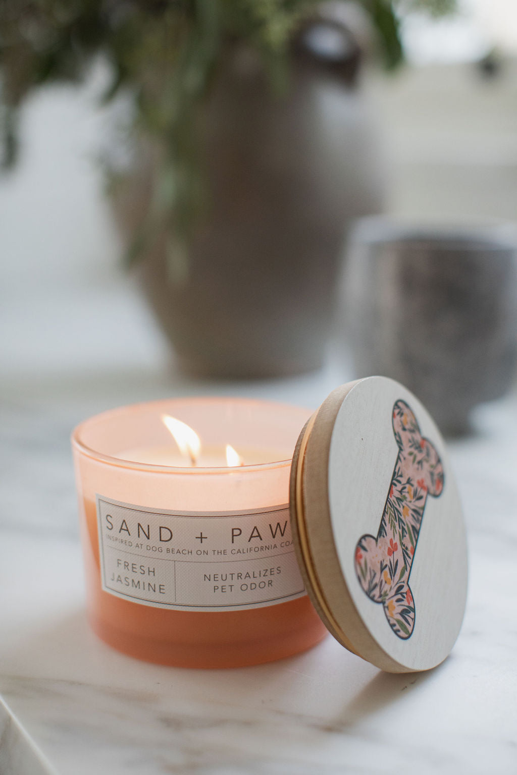 Sand Fog Sand + Paws Fresh Jasmine 12 oz scented candle - Image 5