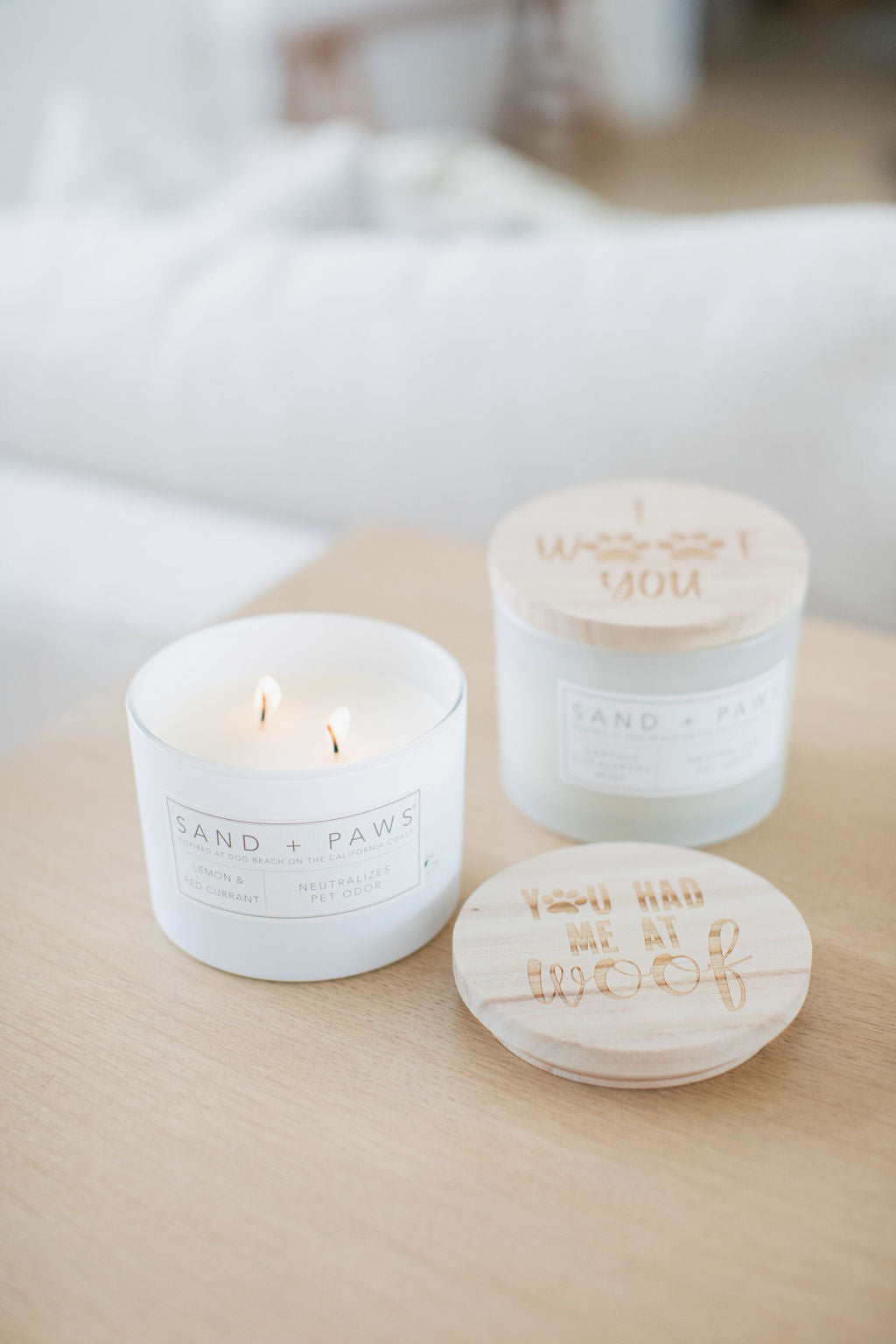 Sand Fog Sand + Paws Lemon & Red Currant 12 oz scented candle - Image 5