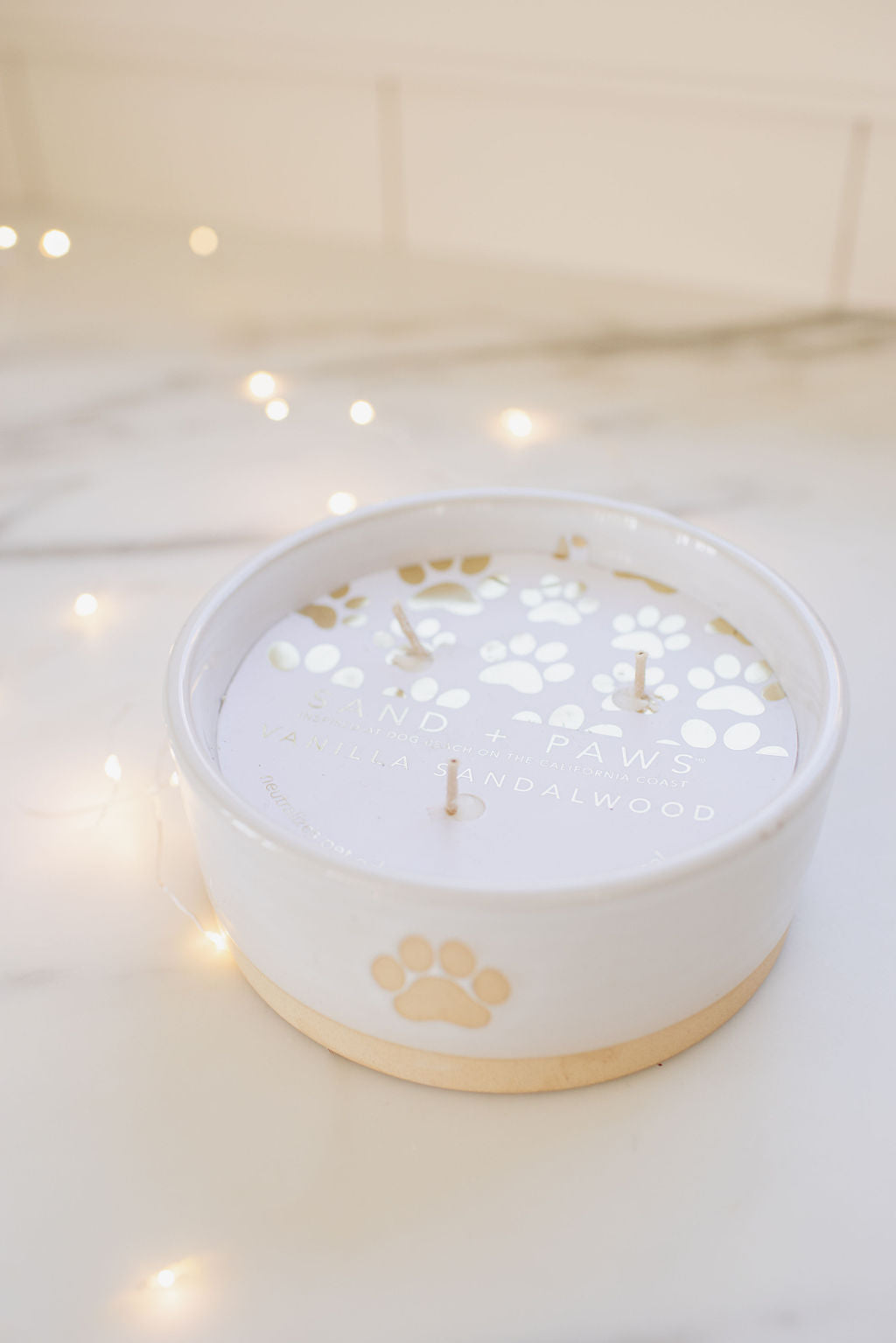 Sand Fog Sand + Paws Vanilla Sandalwood 12 oz scented candle - Image 3