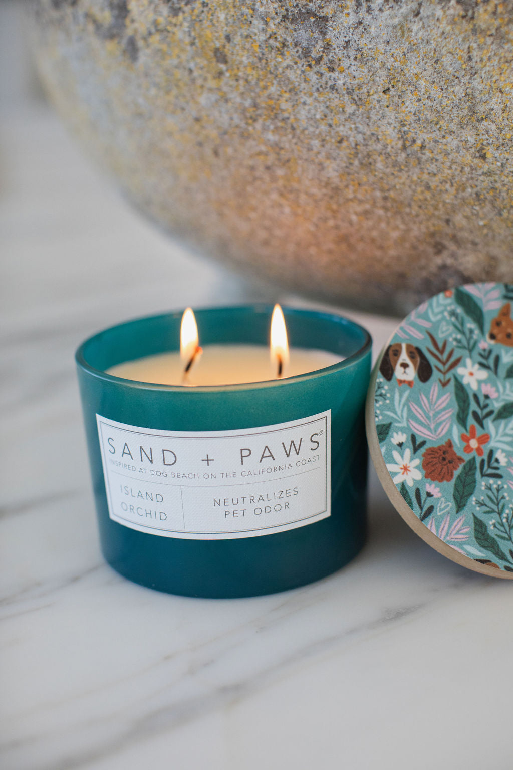 Sand Fog Sand + Paws Island Orchid 12 oz scented candle - Image 5
