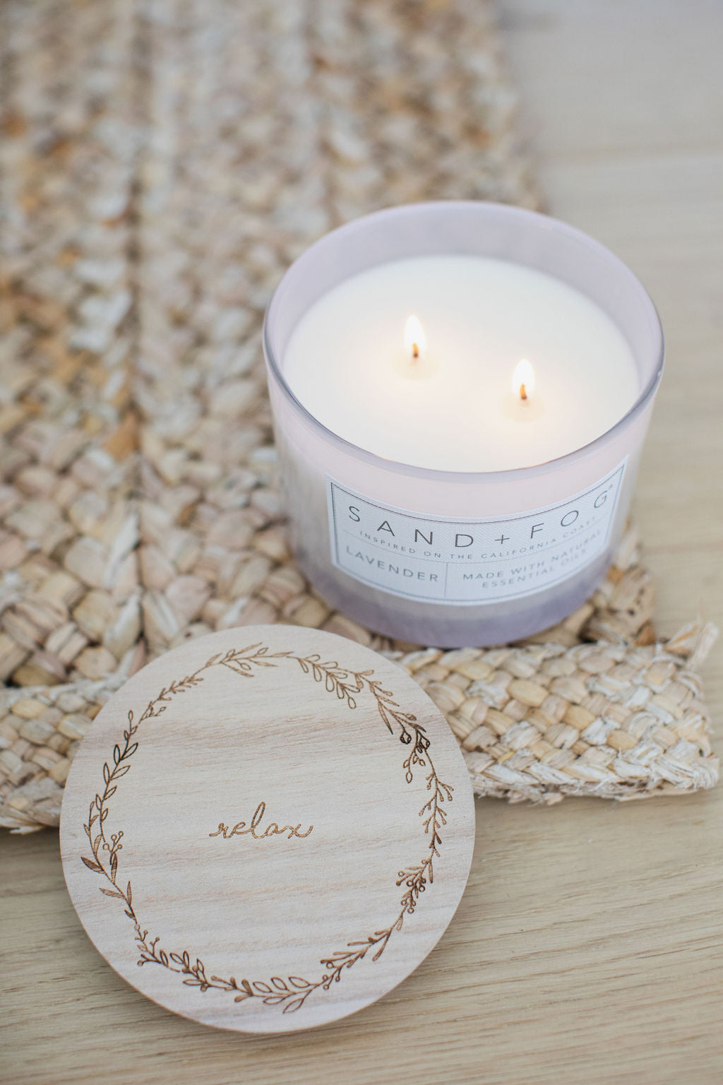 Sand Fog Lavender 12 oz scented candle - Image 2