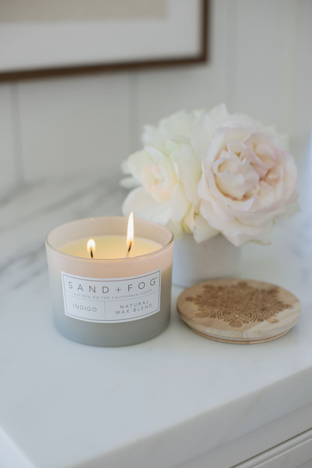Sand Fog Indigo 12 oz scented candle - Image 2
