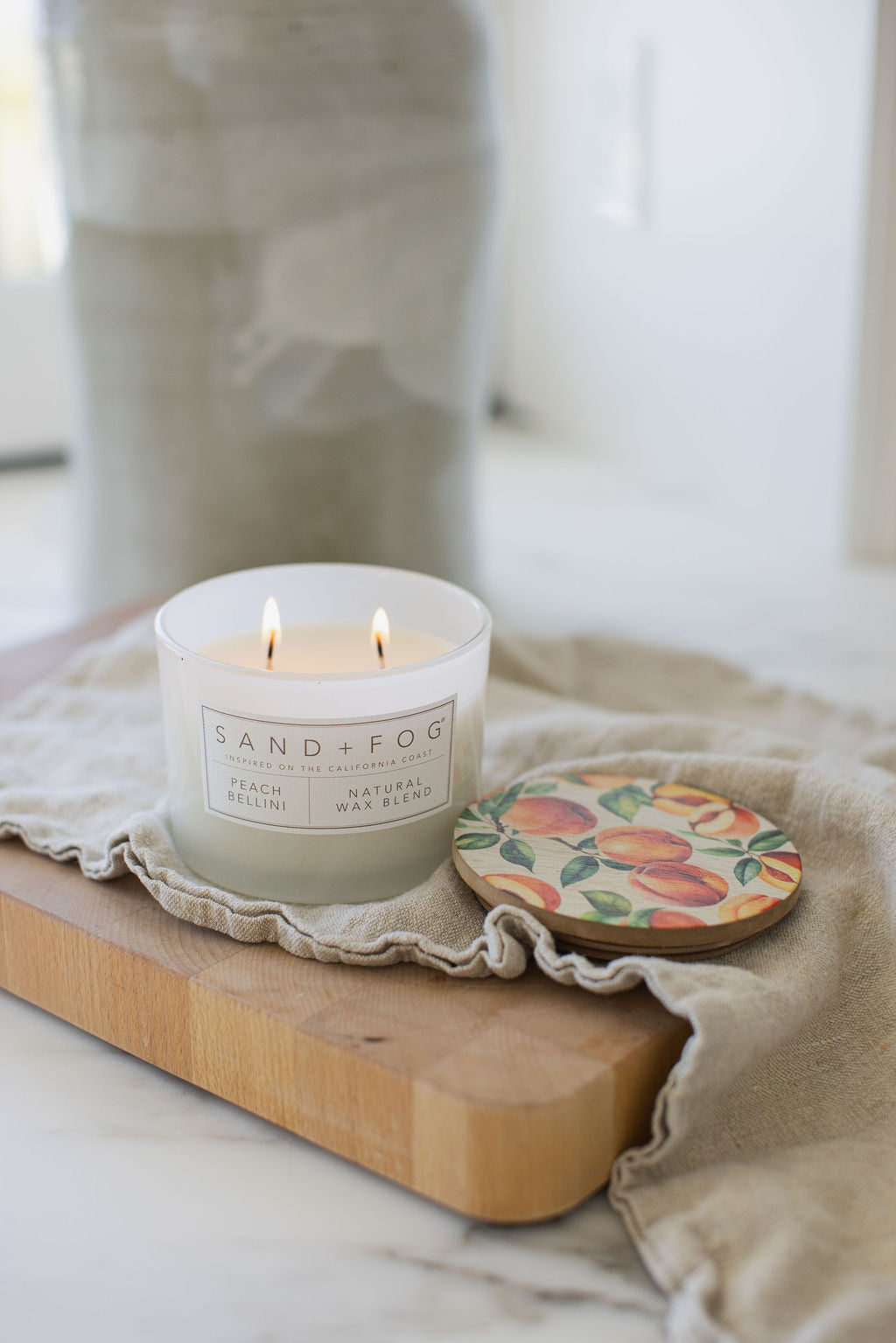 Sand Fog Peach Bellini 12 oz scented candle - Image 5