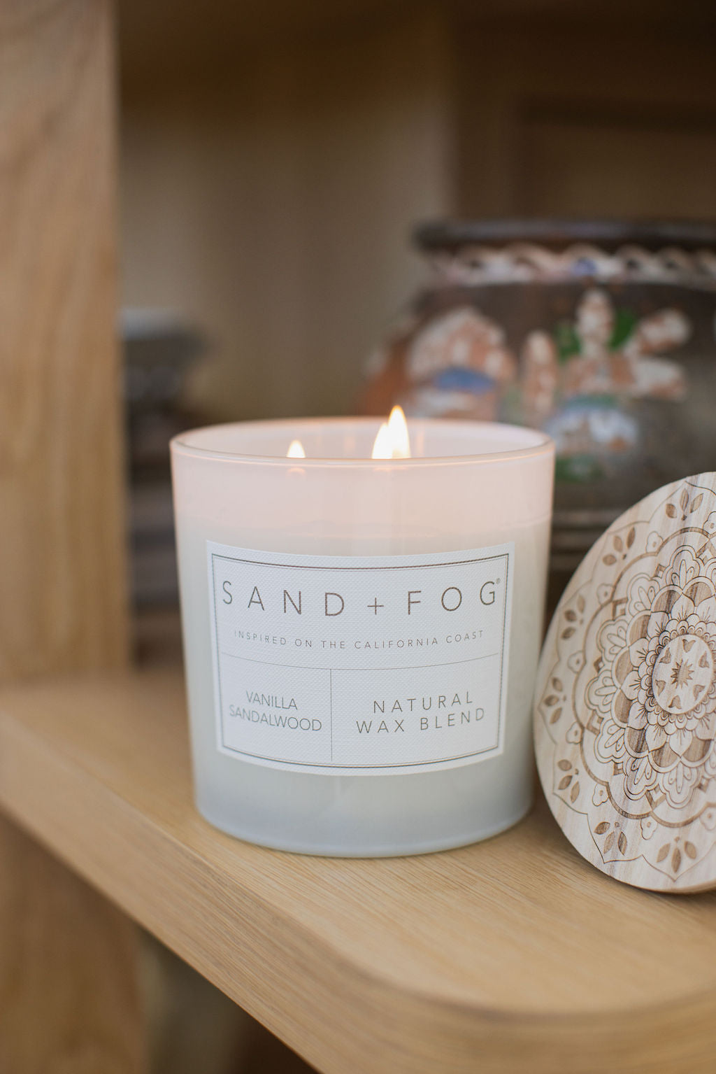 Sand Fog Vanilla Sandalwood 21 oz scented candle - Image 5