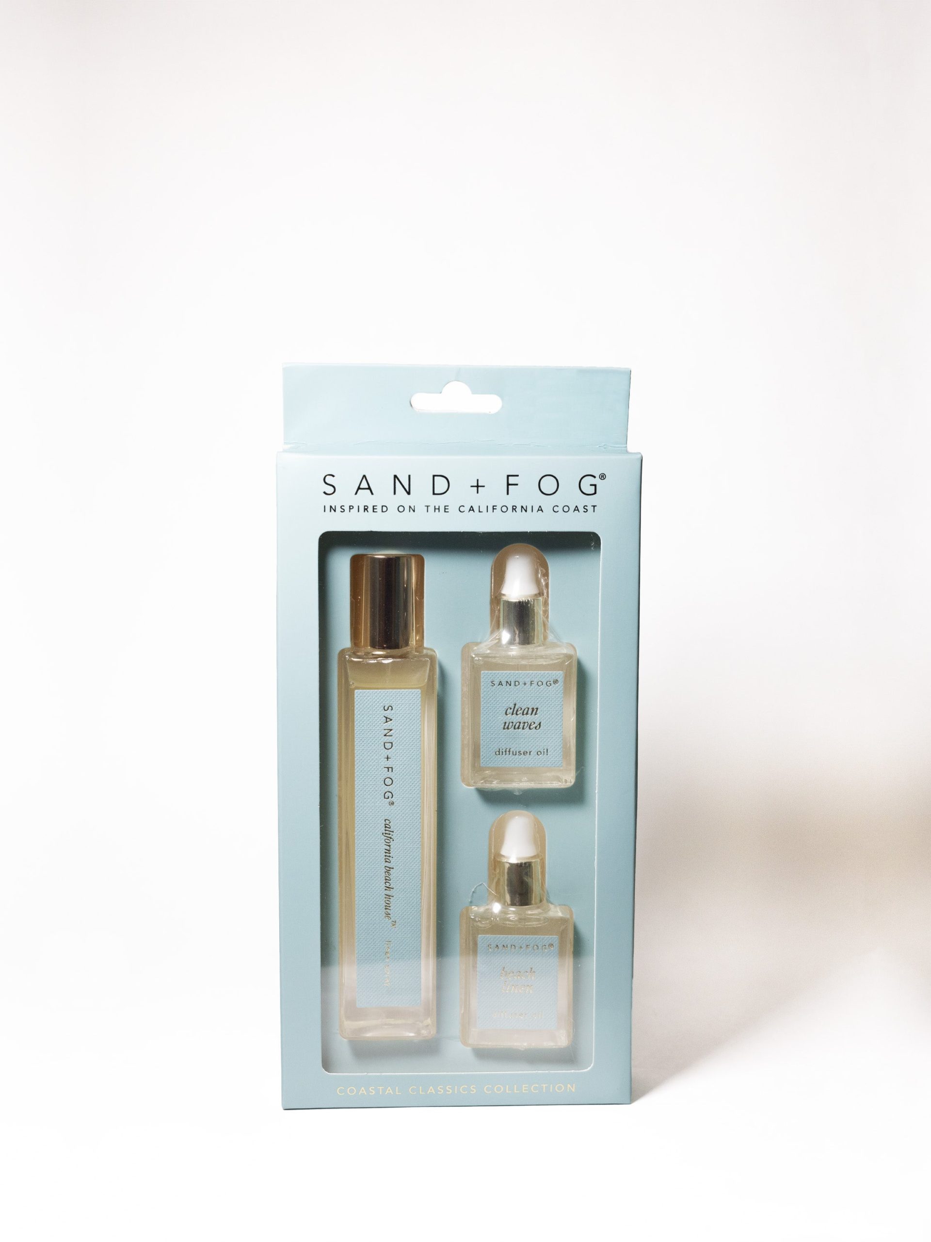 Sand Fog Pack of (1) 50 ml Linen Spray and (2) 14.7 ml Fragrance Diffuser Oils