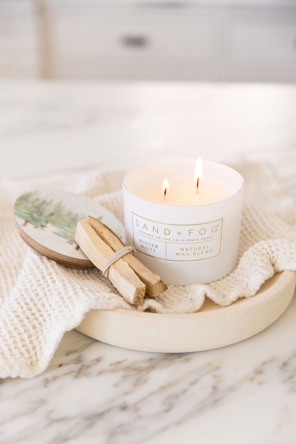 Sand Fog Winter White 12 oz scented candle - Image 5