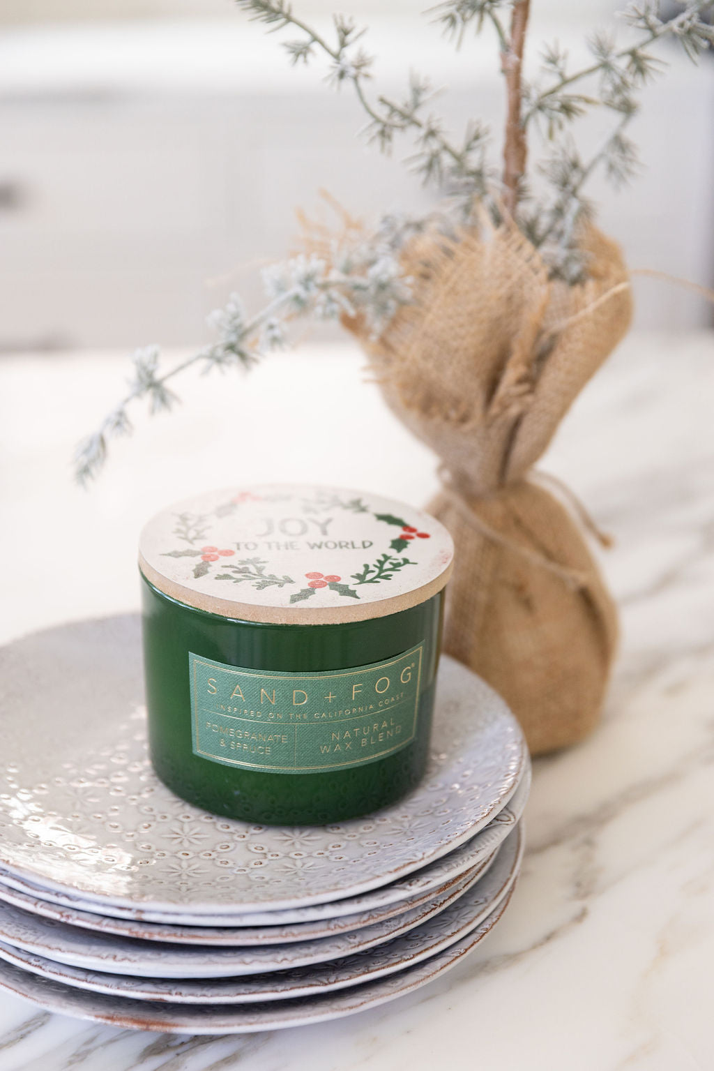Sand Fog Pomegranate & Spruce 12 oz scented candle - Image 5