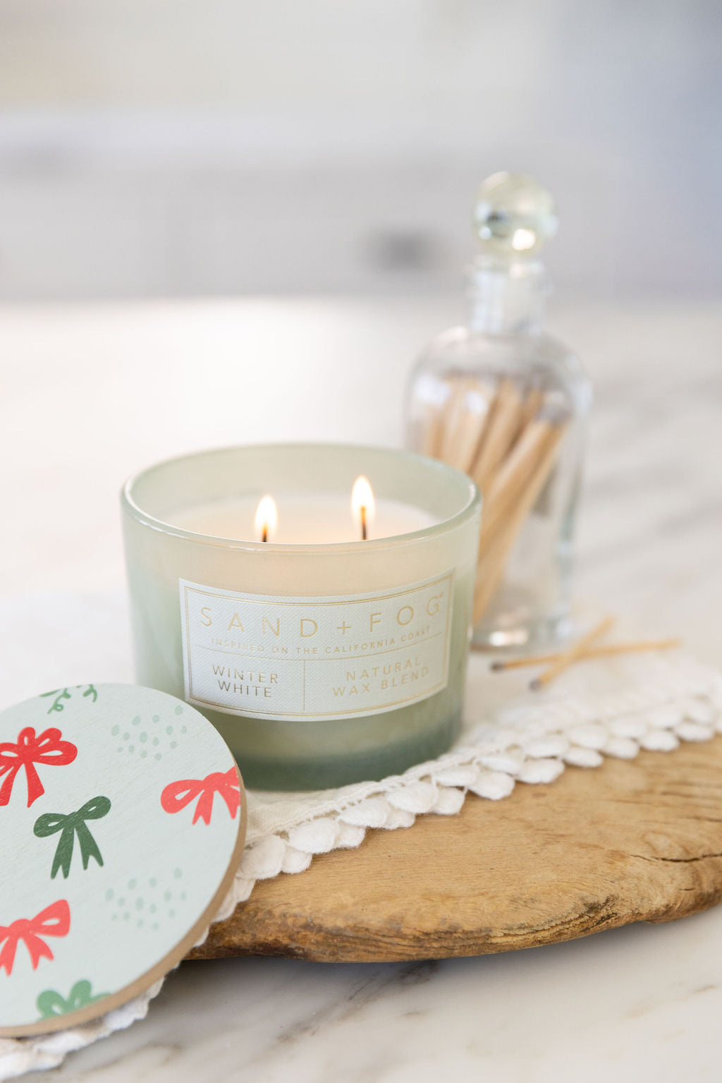 Sand Fog Winter White 12 oz scented candle - Image 5