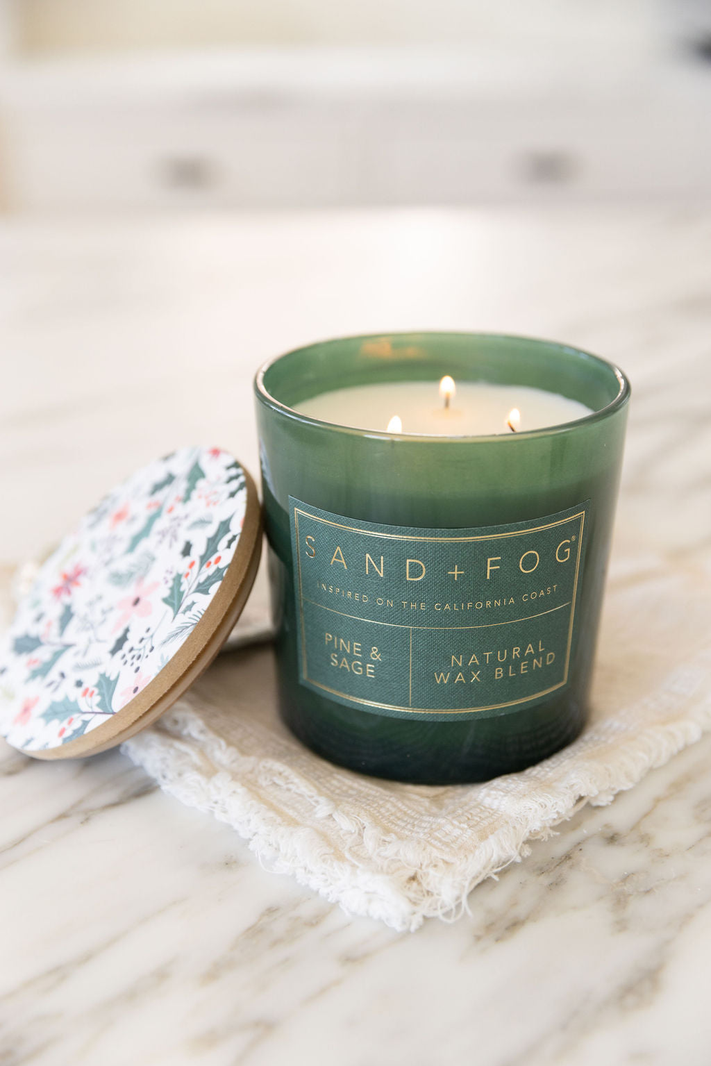 Sand Fog Pine & Sage 21 oz scented candle - Image 5