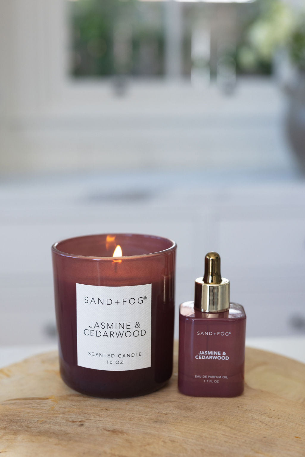 Sand Fog Jasmine & Cedarwood 10 oz scented candle - Image 2