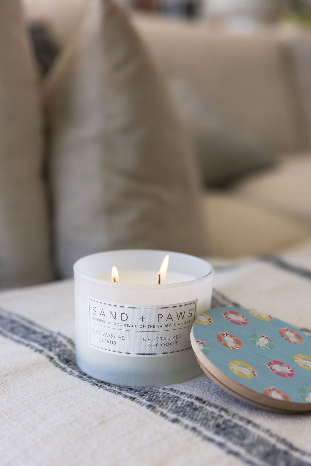 Sand Fog Sand + Paws Sun Washed Citrus 12 oz scented candle - Image 2