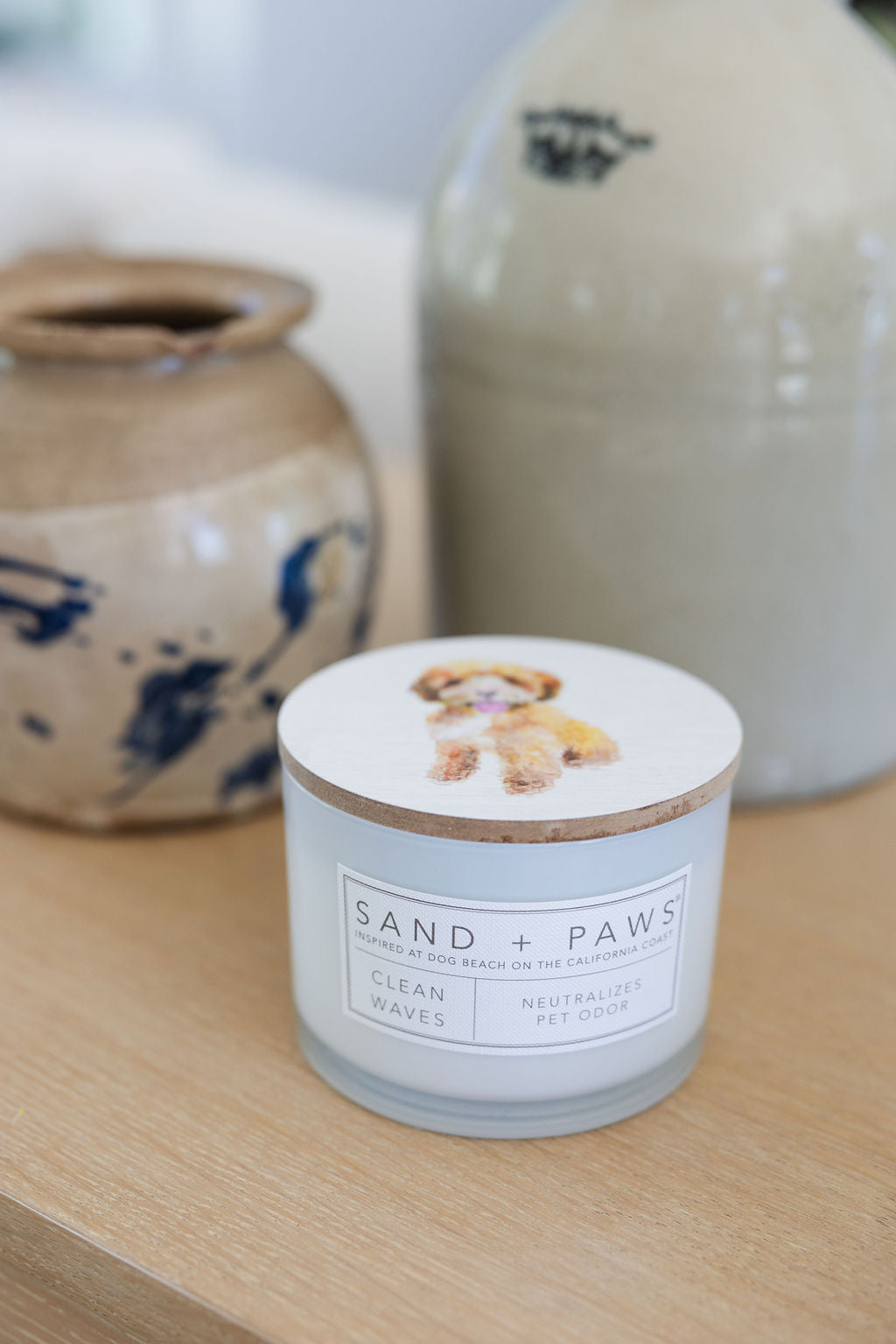 Sand Fog Sand + Paws Clean Waves 12 oz scented candle - Image 2