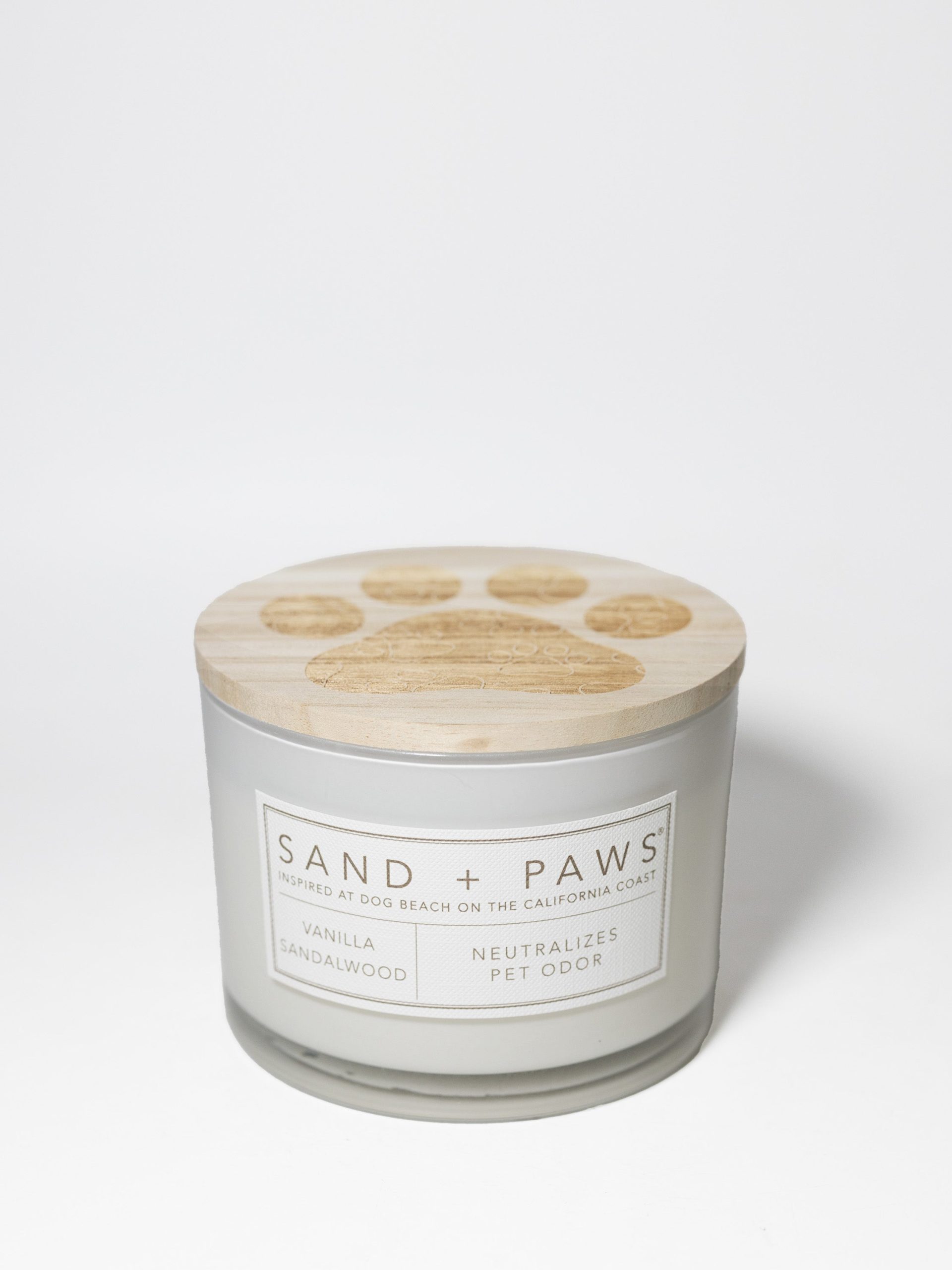 Sand Fog Sand + Paws Vanilla Sandalwood 12 oz scented candle