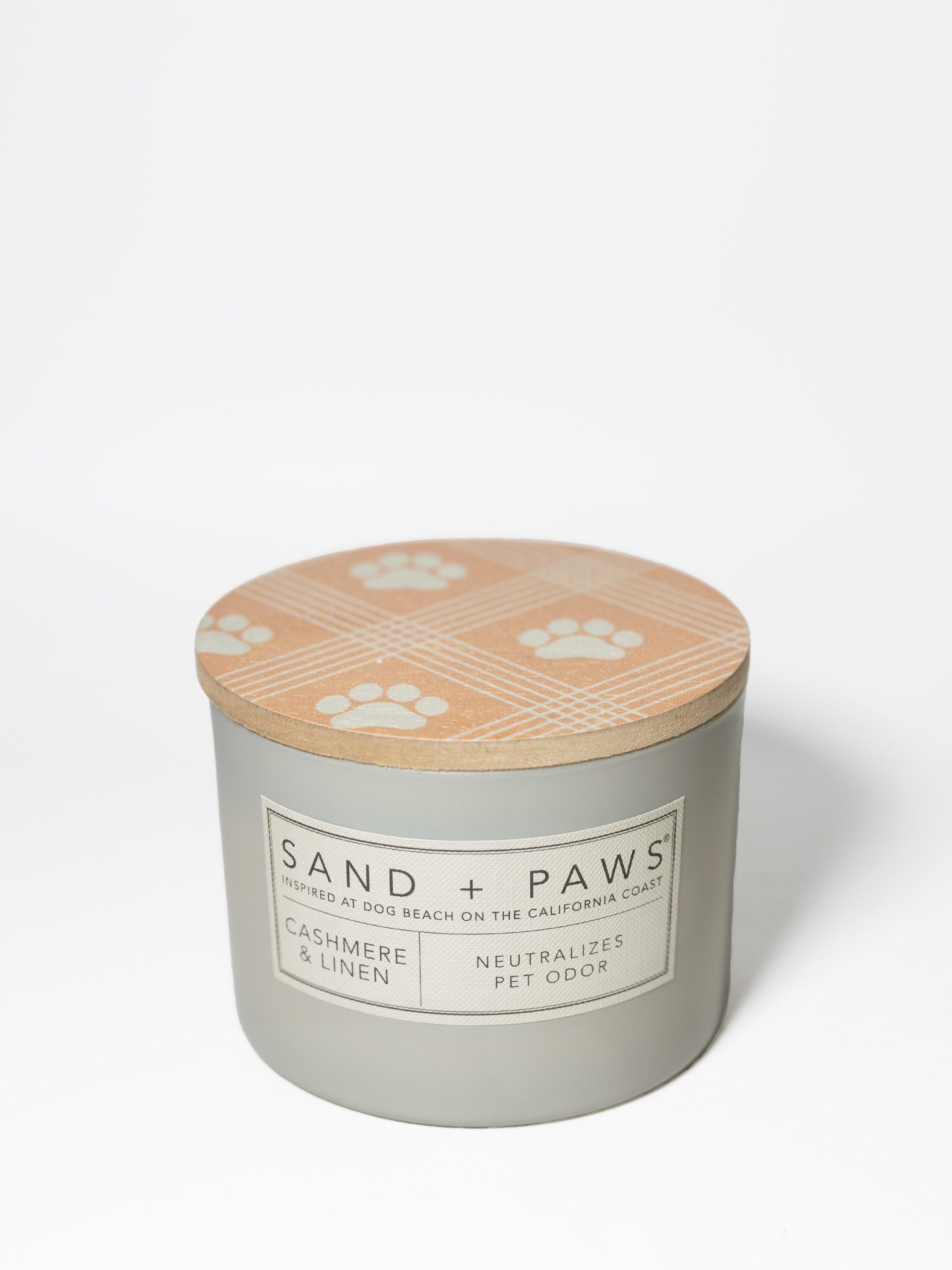 Sand Fog Sand + Paws Cashmere & Linen 12 oz scented candle